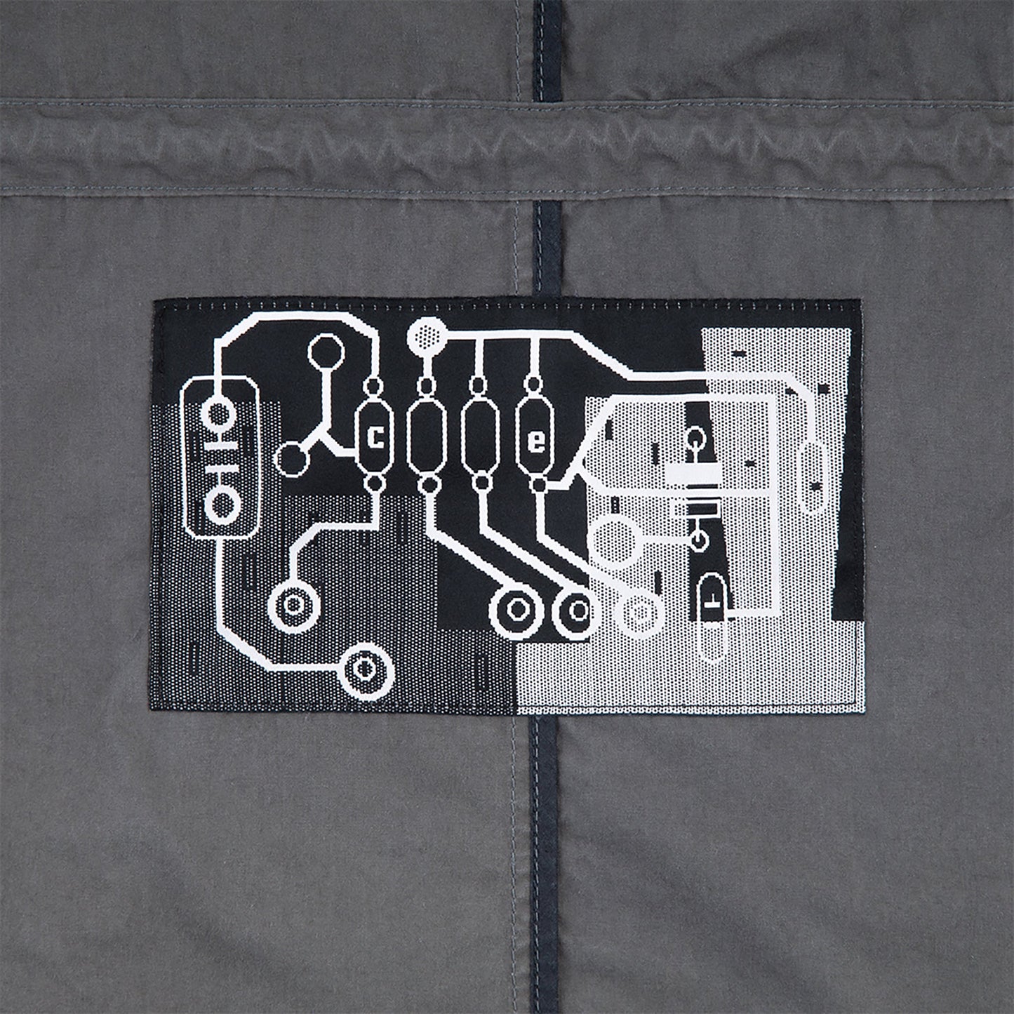 COTTON HOOD JACKET / CHARCOAL