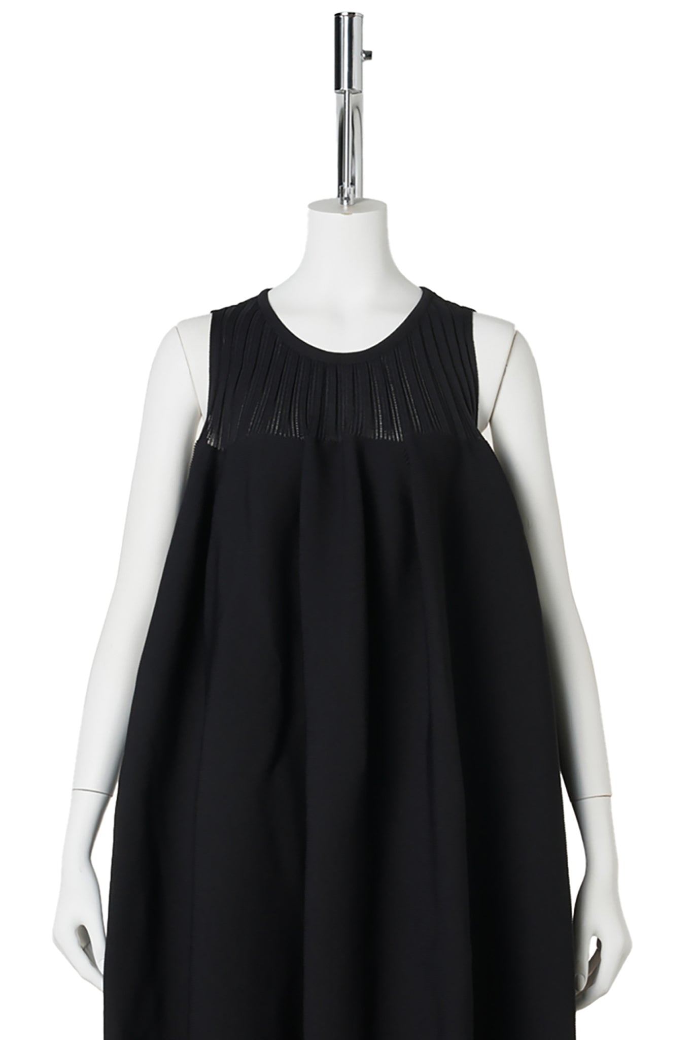 POTTERY LUCENT-SLEEVELESS BUST FLARE DRESS / 119N:BLACK