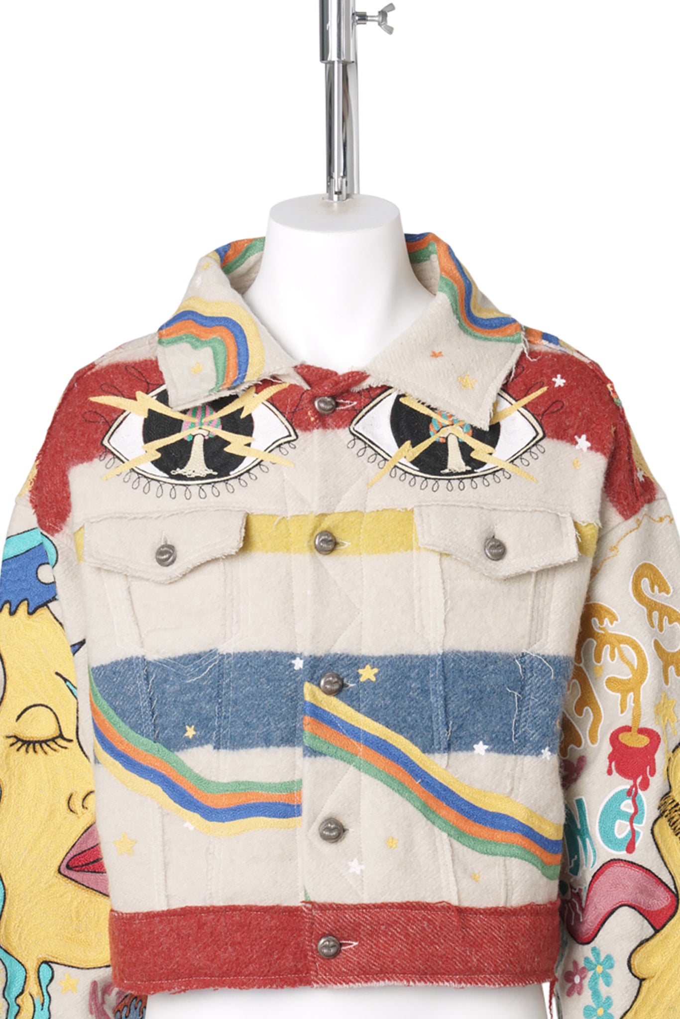 HAND BROIDERY JACKET / WHITE