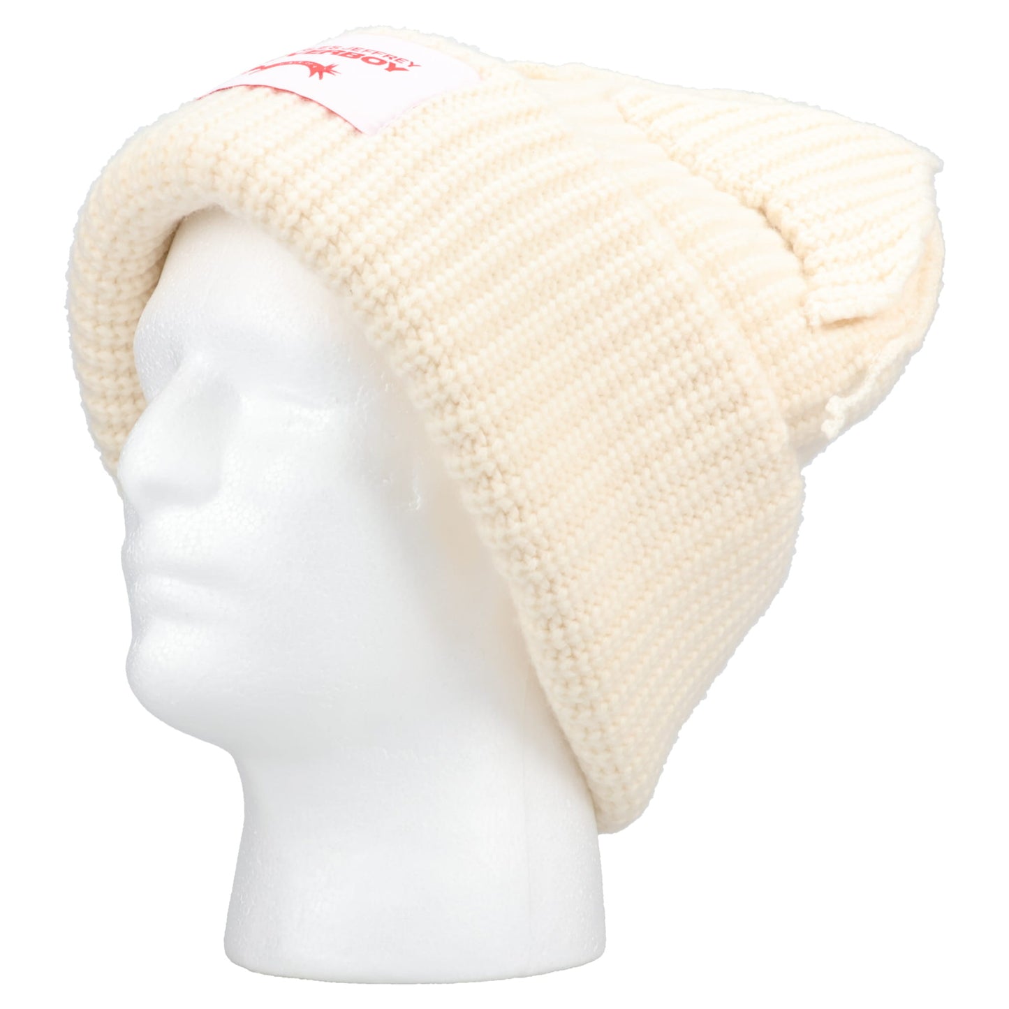 SUPERSIZED CHUNKY EARS BEANIE / ECRU