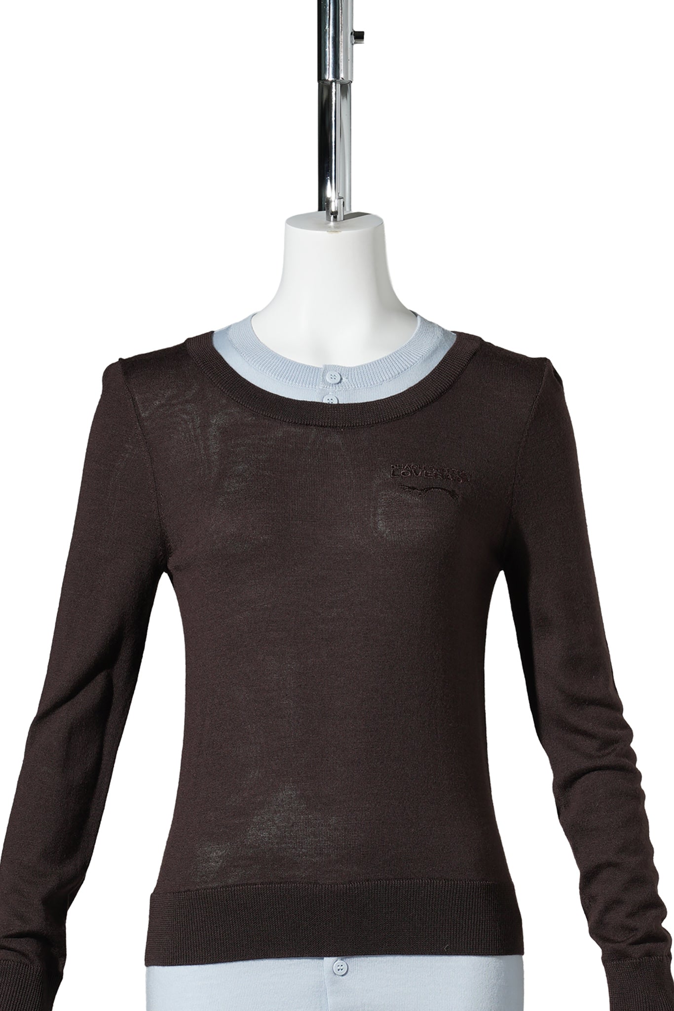 DOUBLE SOFT JUMPER / BROWN