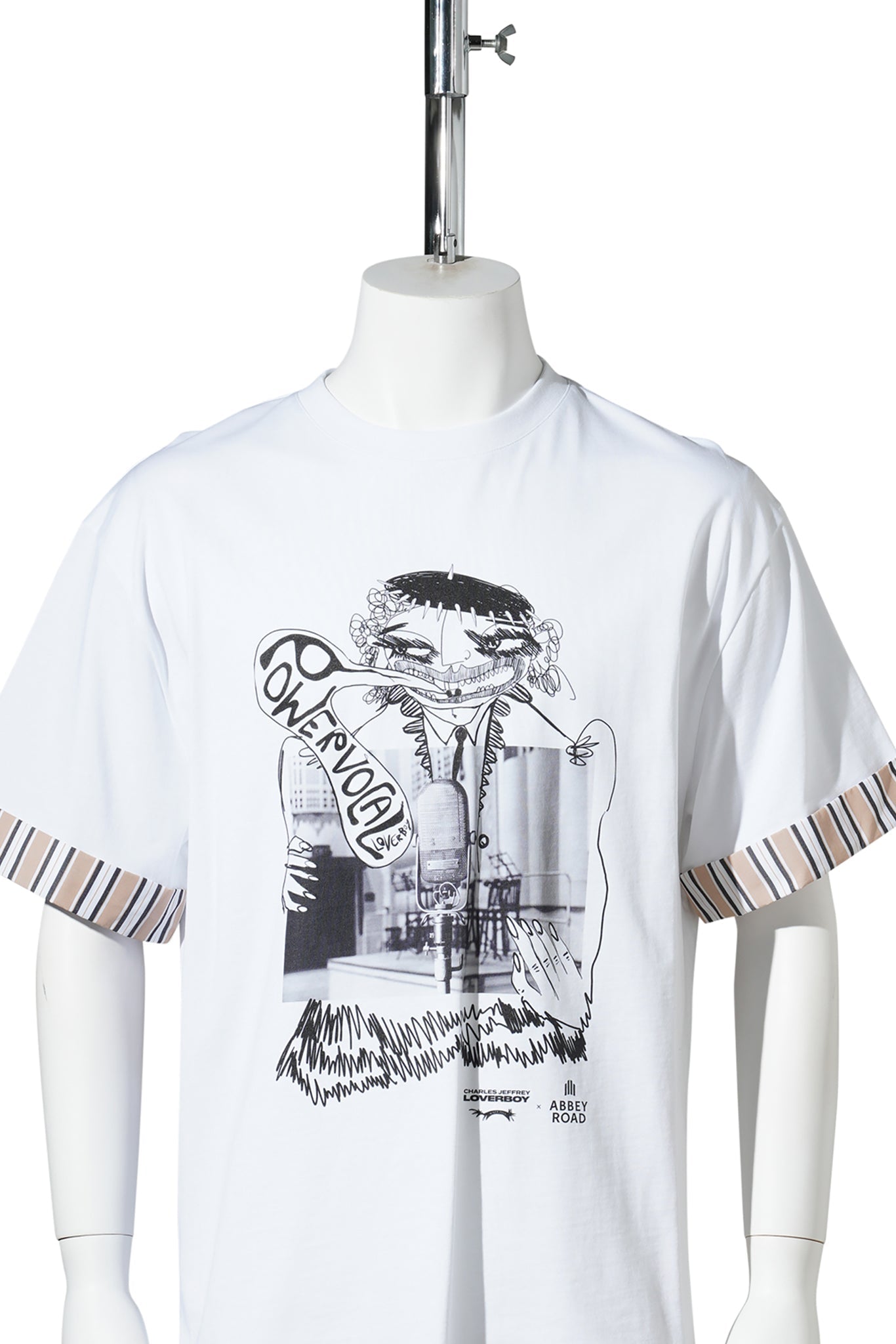 ABBEY ROAD TURN UP TEE / WHITE
