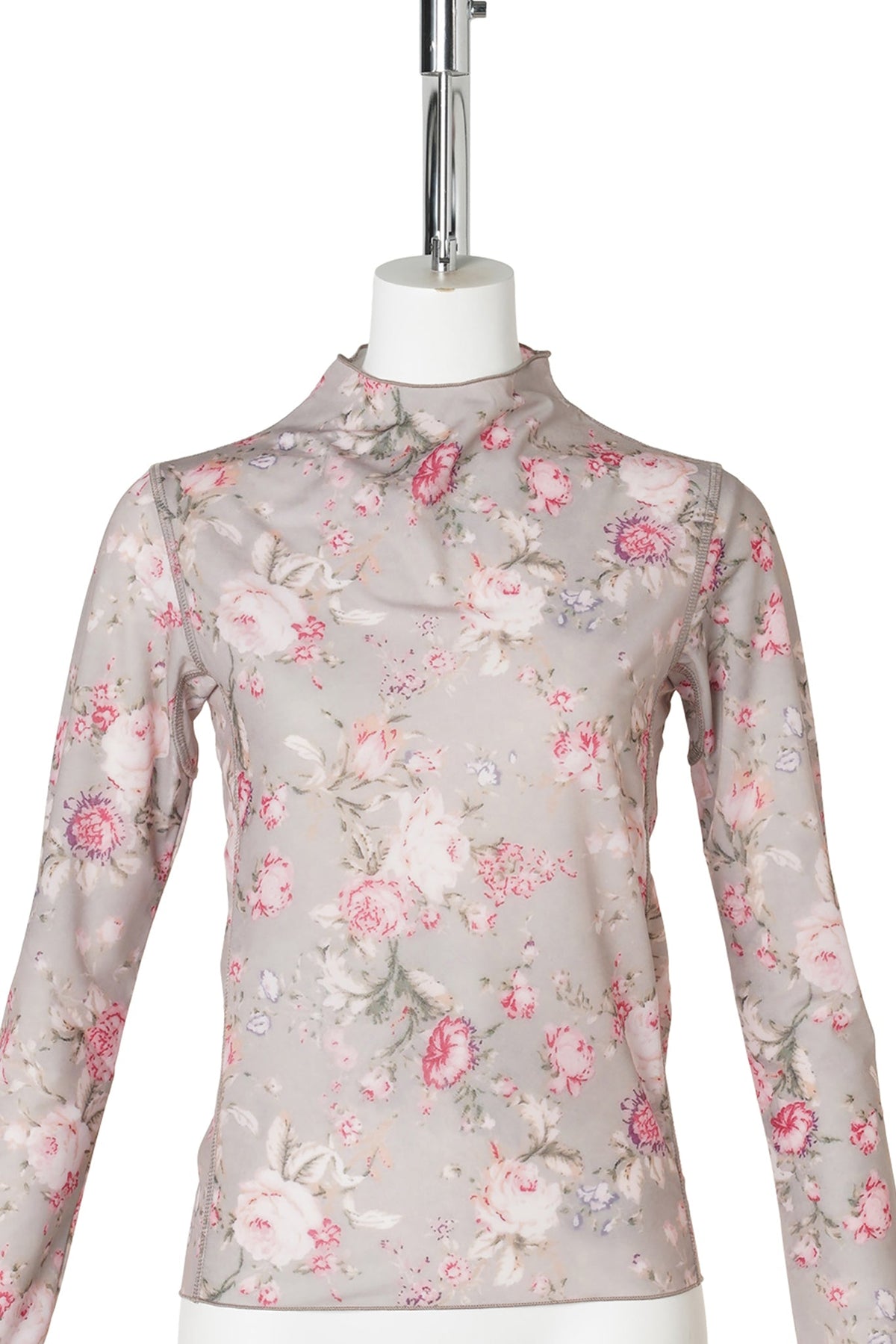 THIN JERSEY TOP WITH SPORT FINISHINGS / WALLPAPER FLORAL