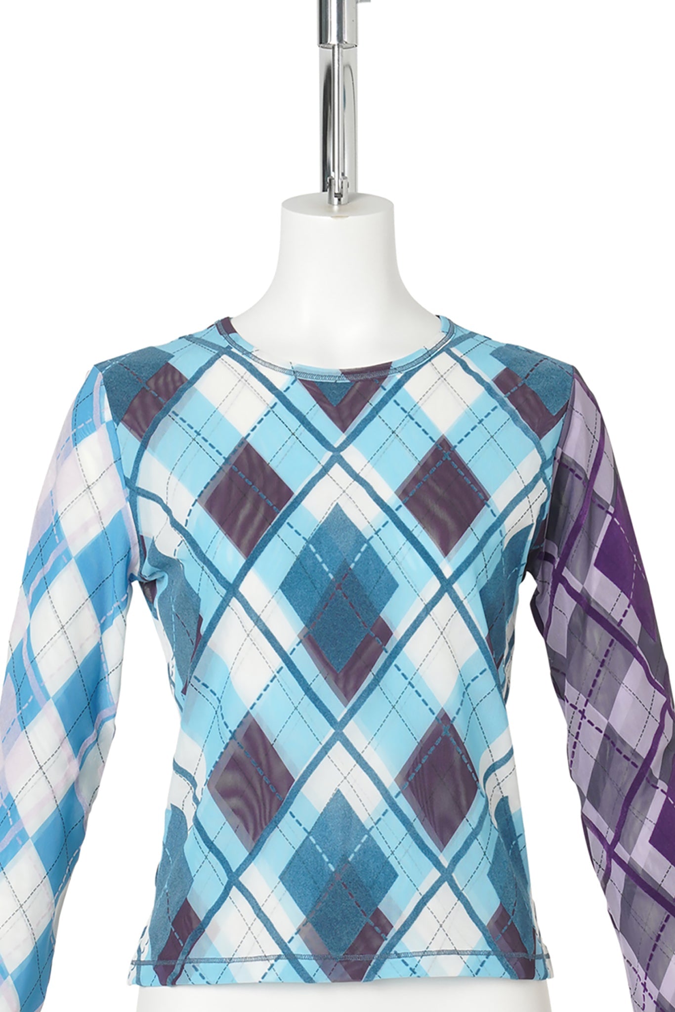 CLUBHOUSE FLOCKED MESH LS TOP / MULTI