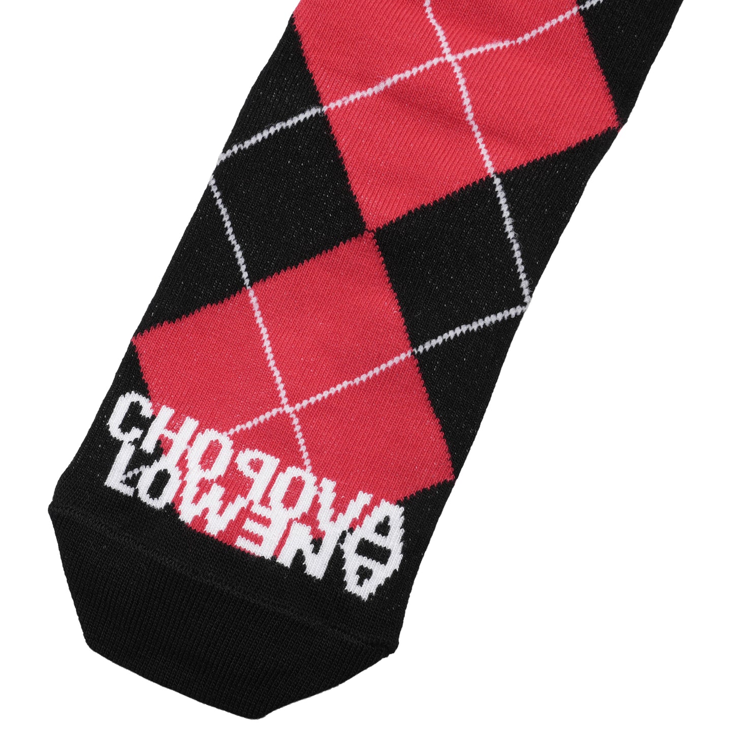 RED ARGYLE LONG SOCK / MULTI