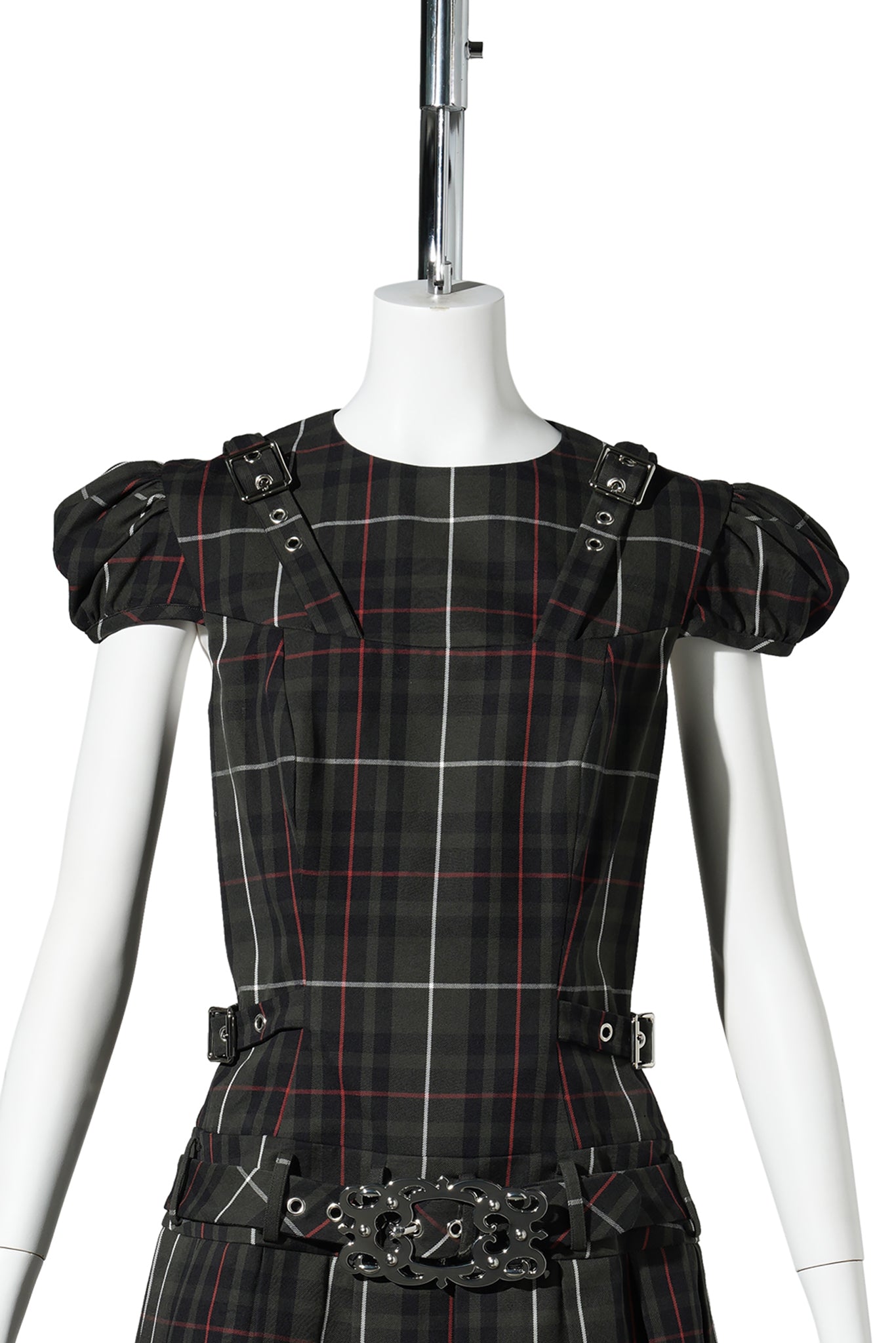 RELEASE DRESS / GREEN TARTAN