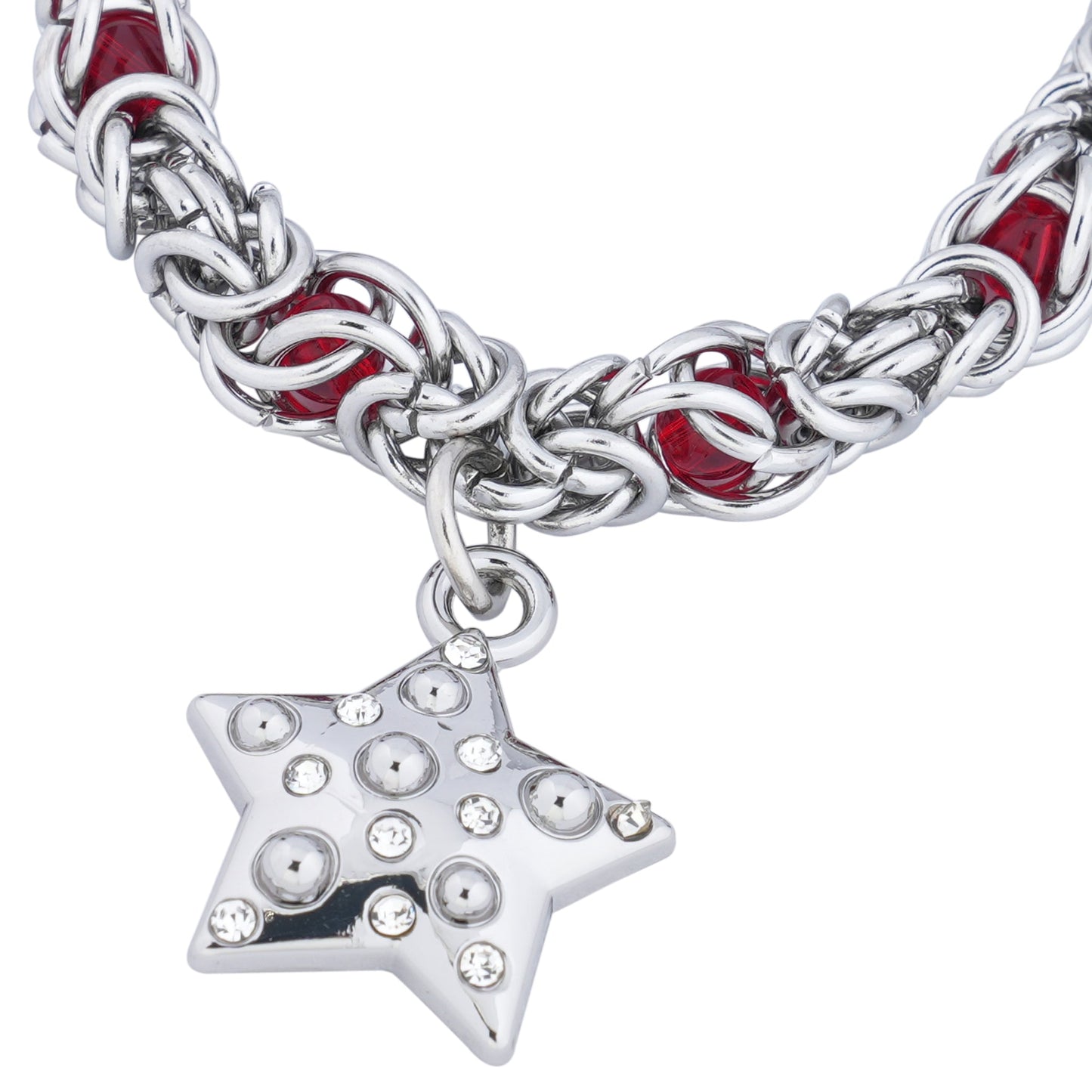 STAR CHARM BRACELET / SILVER