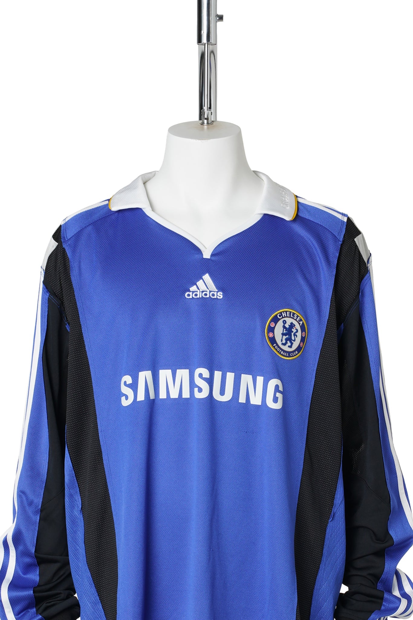 RECONSTRUCTED HYBRID VINTAGE LONGSLEEVEFOOTBALL JERSEY (CHELSEA 2008 and 2002) / MULTI COLOUR