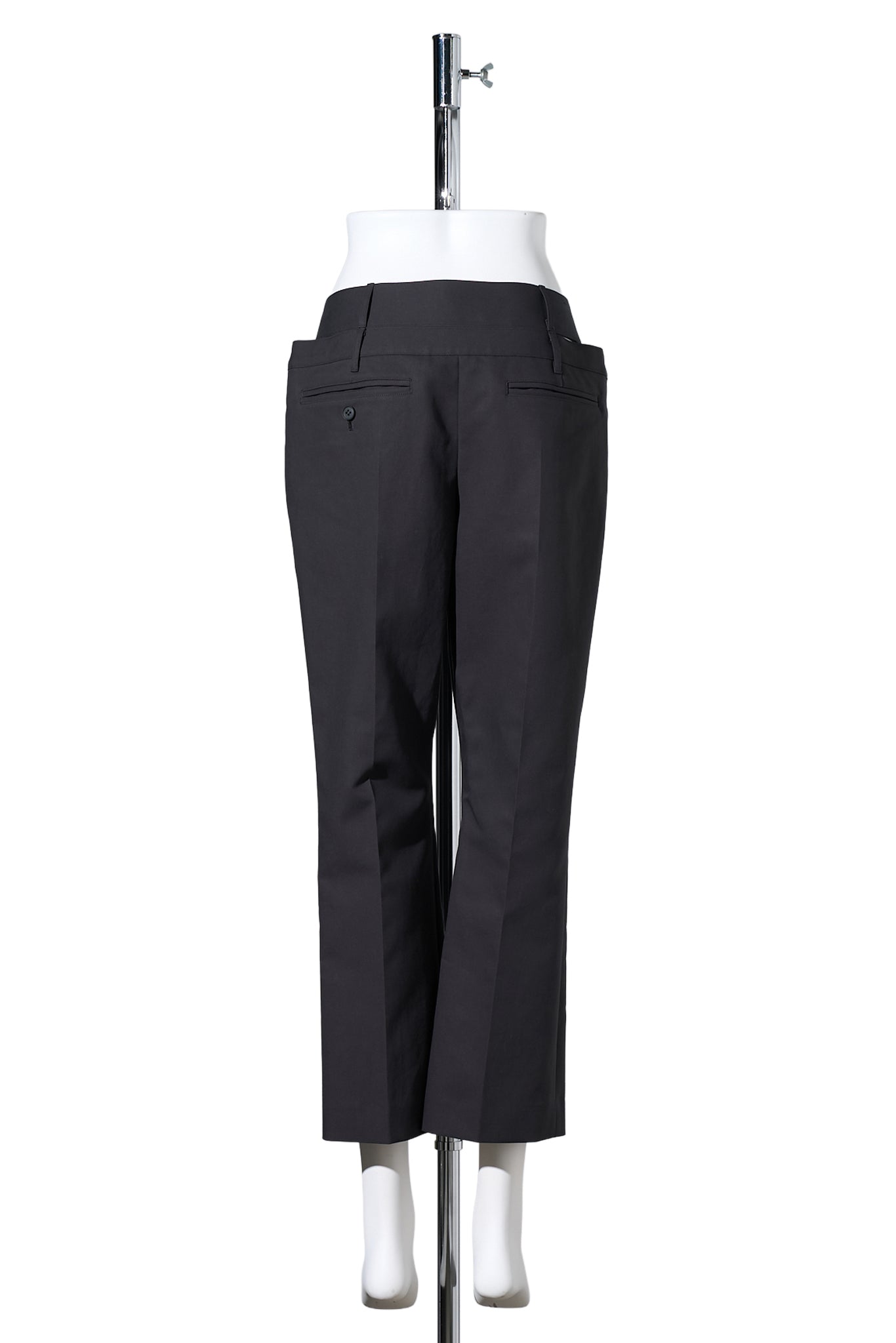 KNIFE CUT PANTS / CHACOARL GRAY