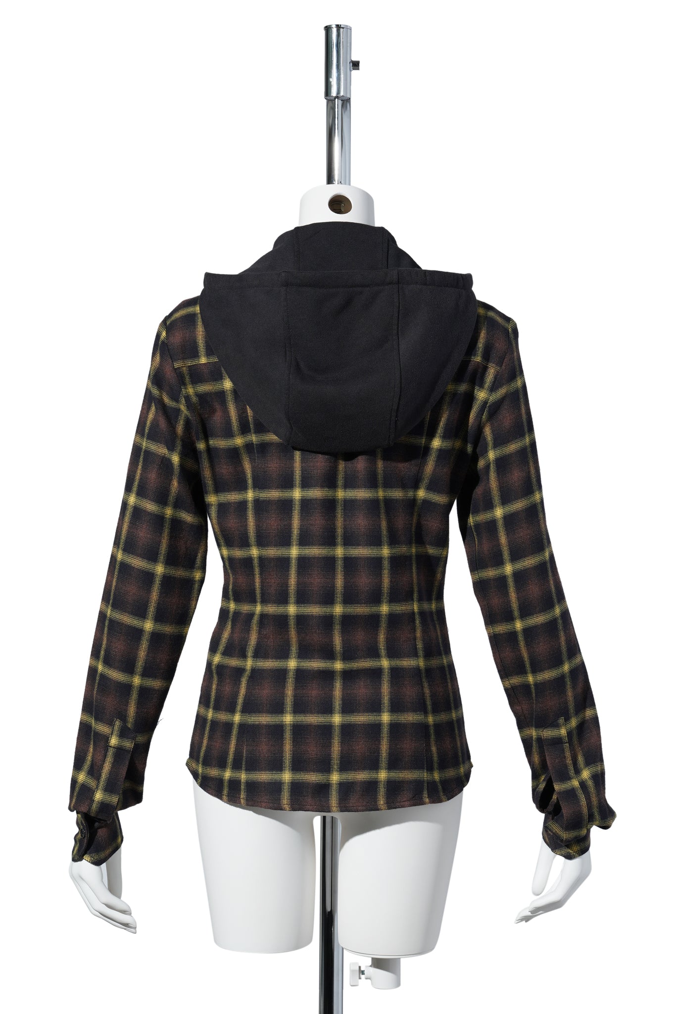 HOODED SHIRT / BROWN