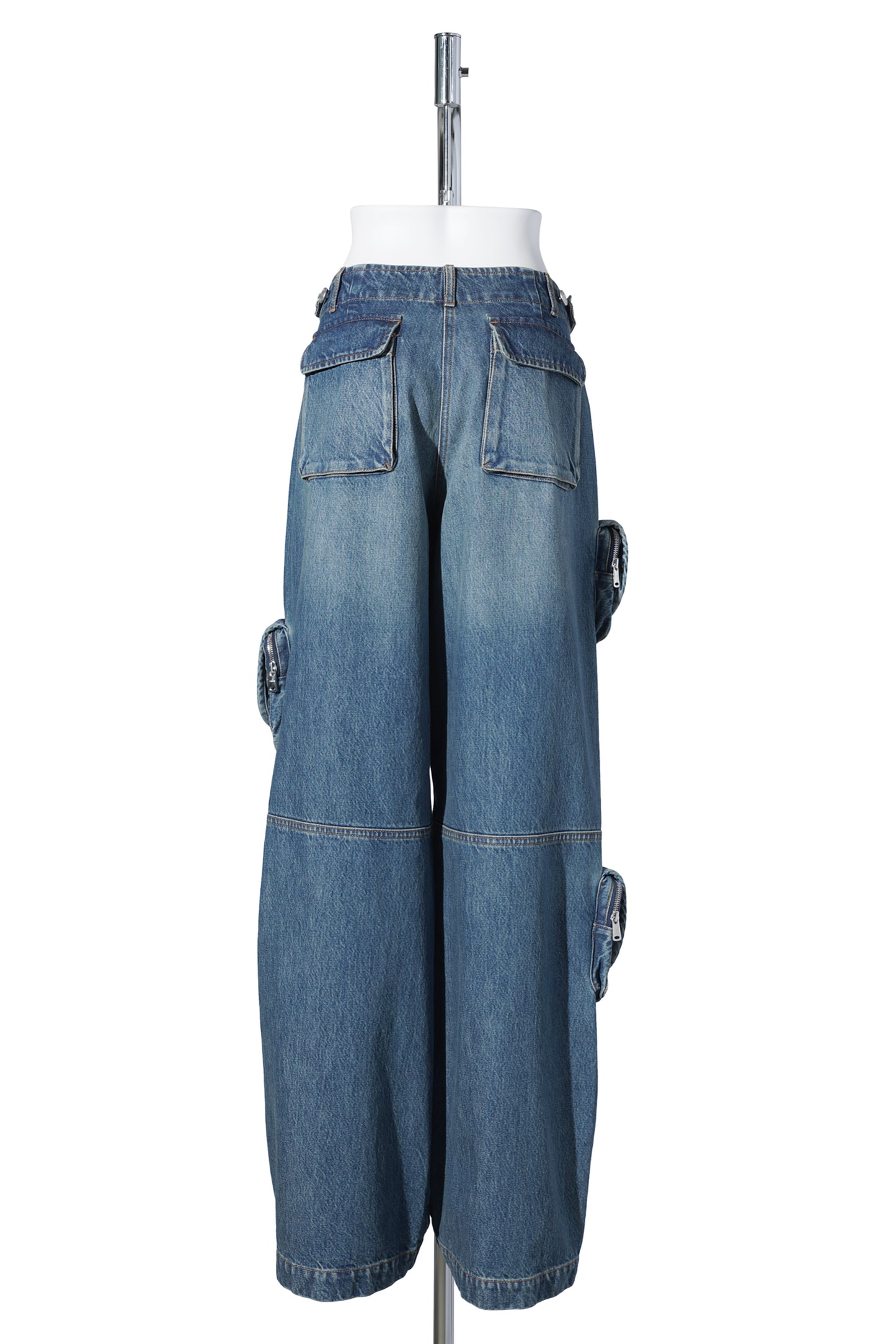 CARGO DENIM PANTS / BLUE