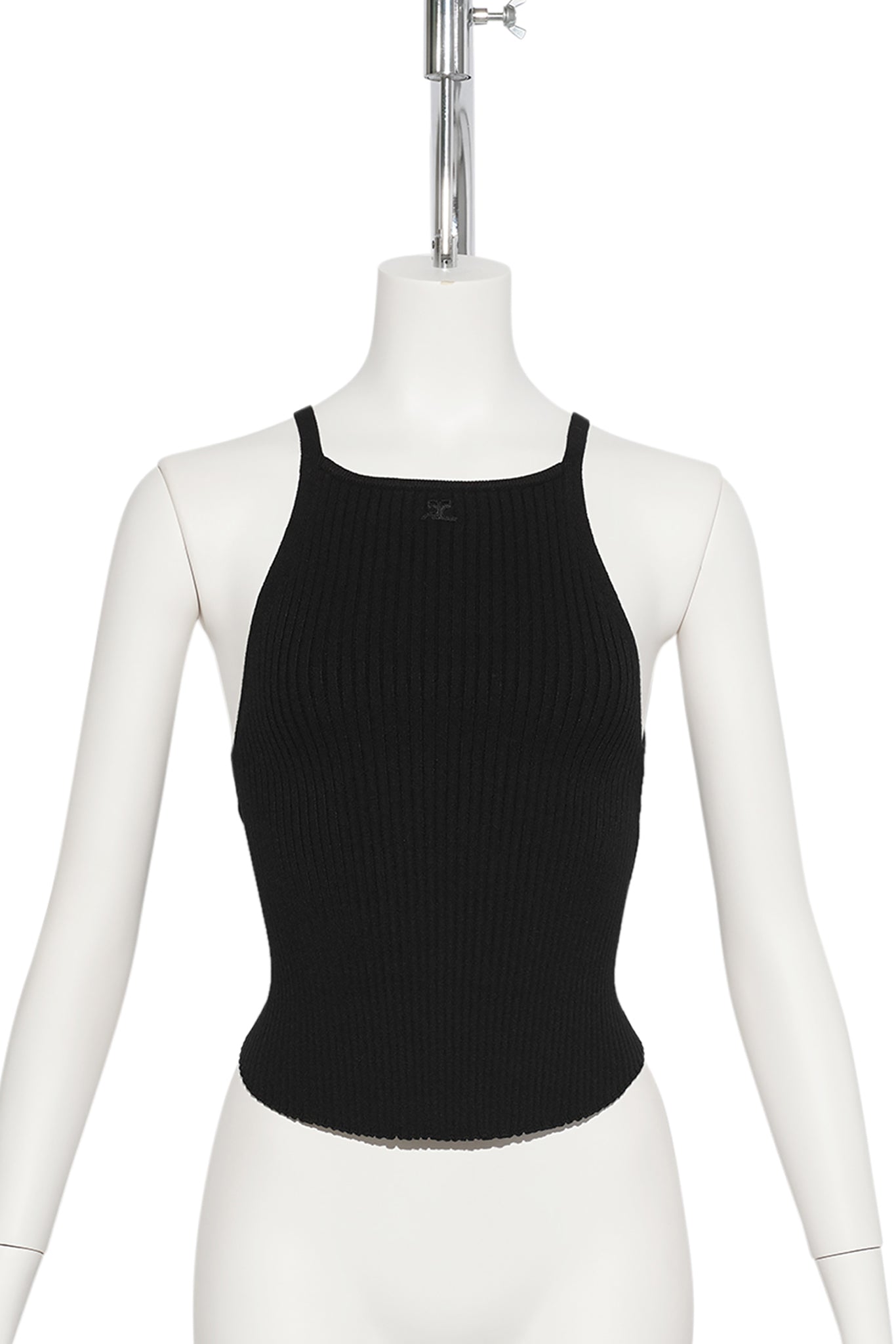 TOP CIRCLE RIB KNIT / 9999:BLACK