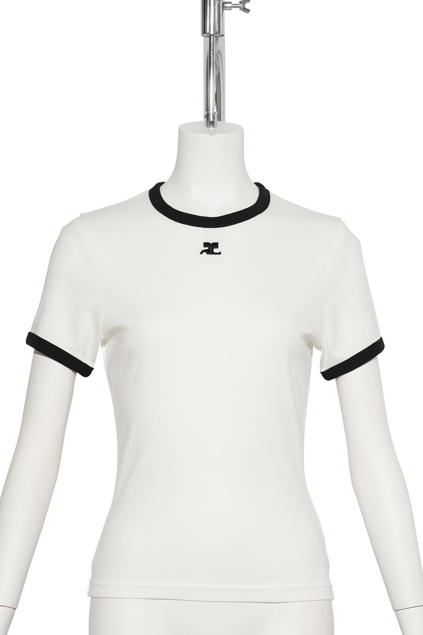 T-SHIRT SIGNATURE CONTRAST / 0098:HERITAGE WHITE/BLACK