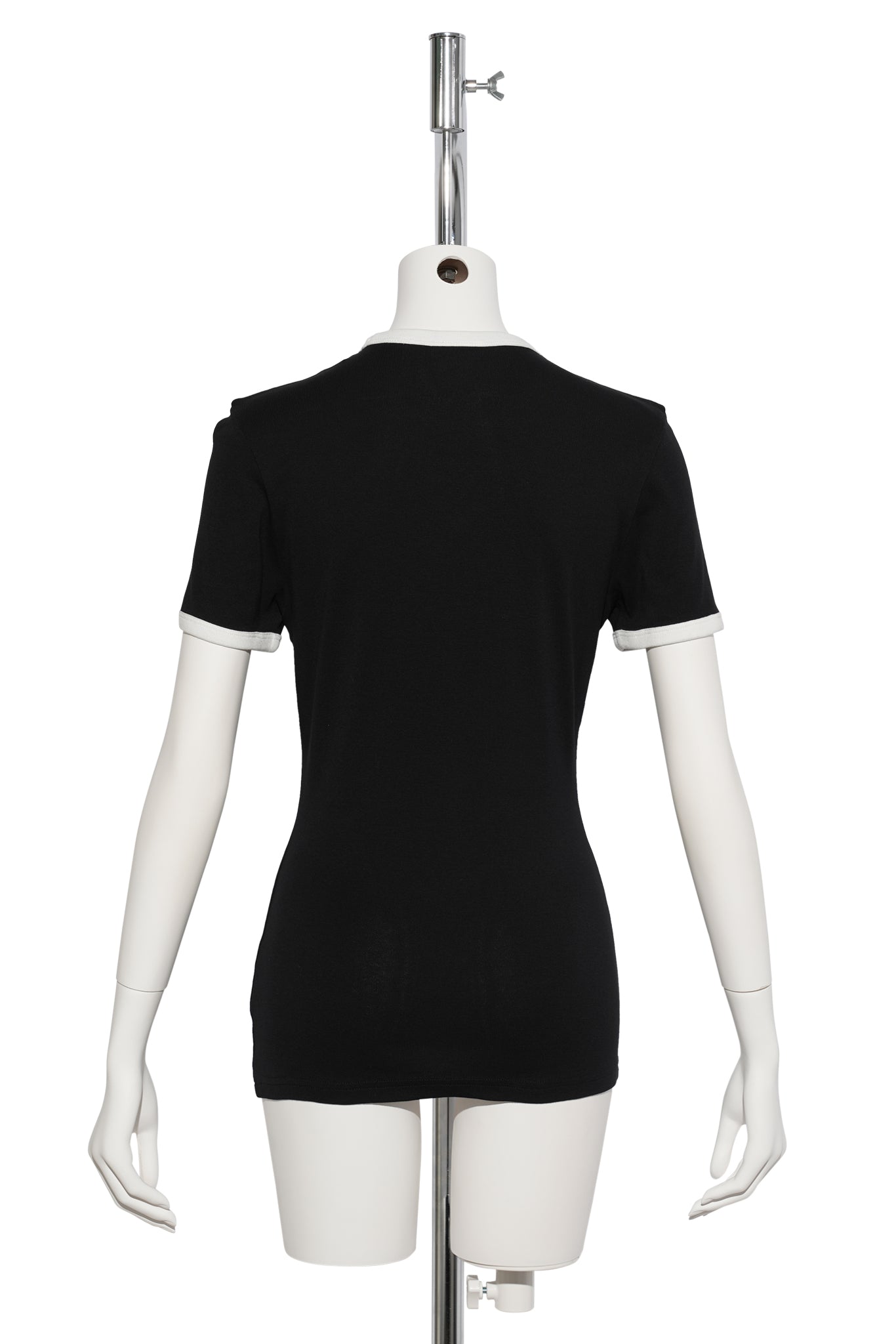 T-SHIRT SIGNATURE CONTRAST / 9901:BLACK/HERITAGE WHITE