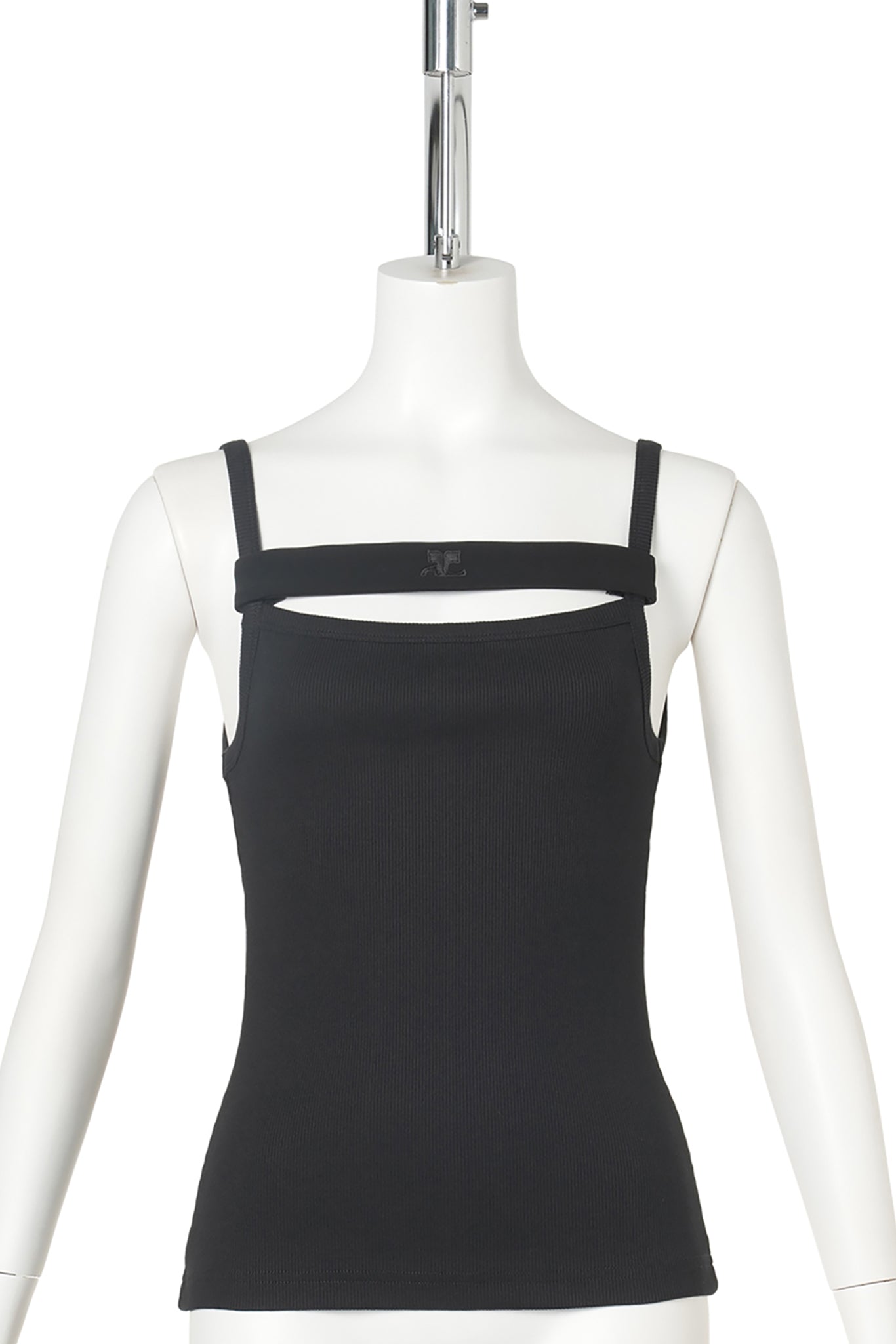 TANK TOP 90'S RIB STRAP / 9999:BLACK