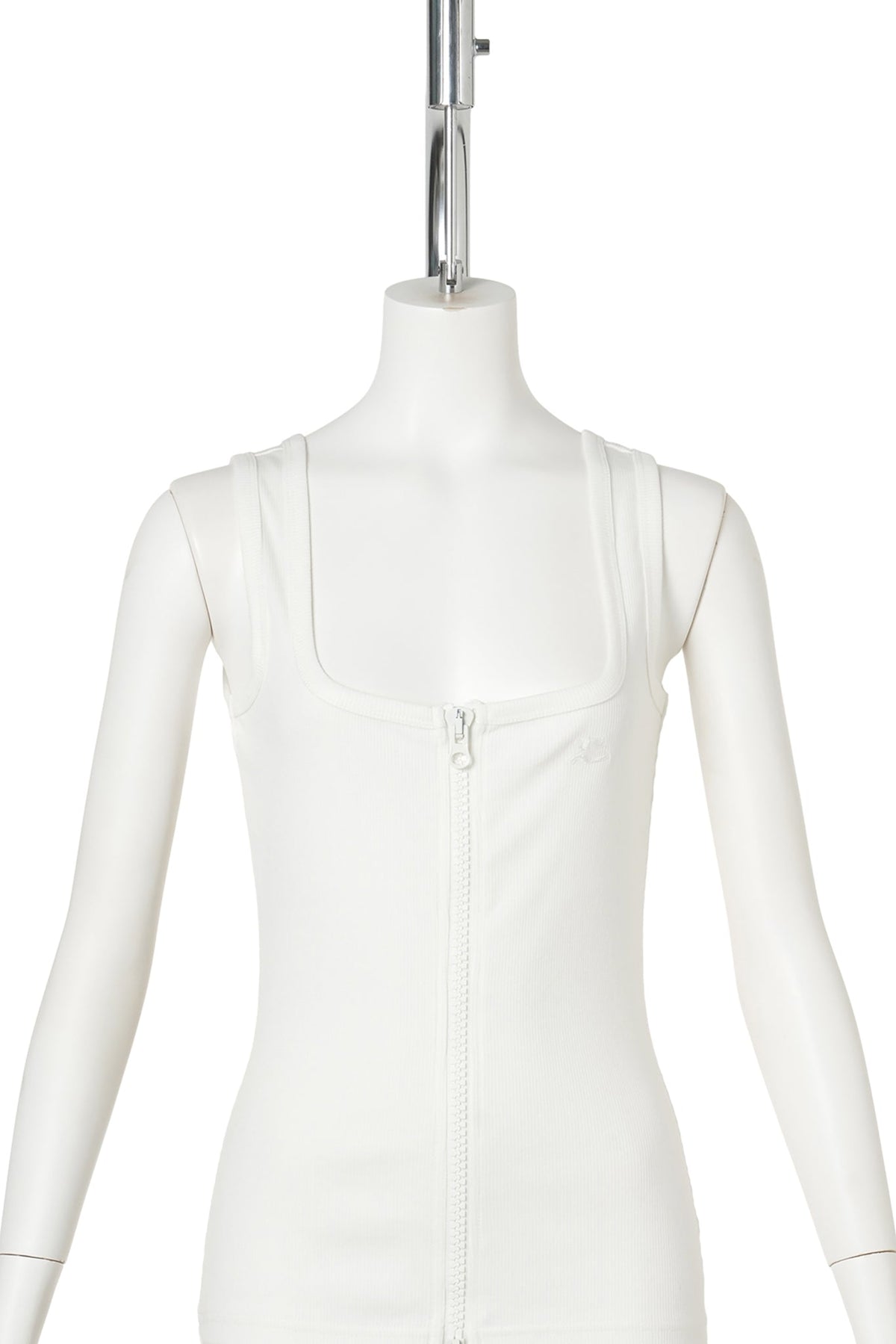 TANK TOP 90'S RIB ZIPPED / 0001:HERITAGE WHITE