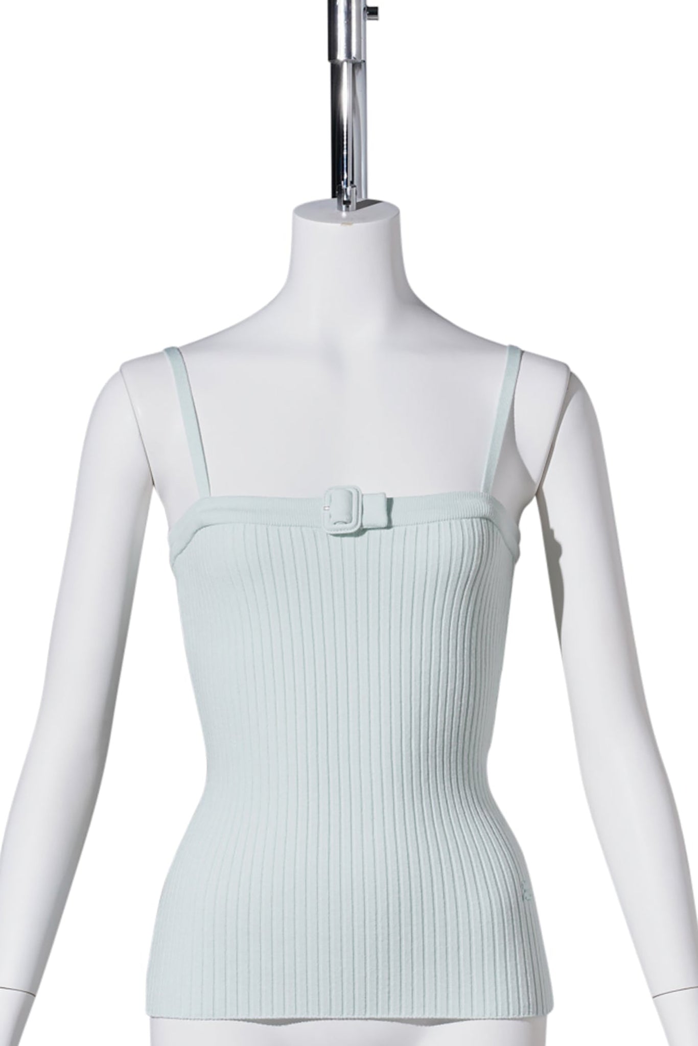 TOP BUCKLE RIB KNIT / LIGHT MINT