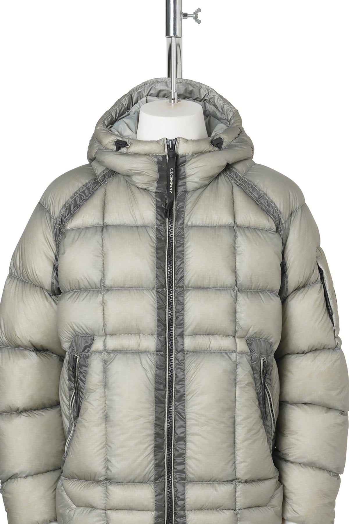 D.D. SHELL HOODED DOWN JACKET / 936:FLINT GREY