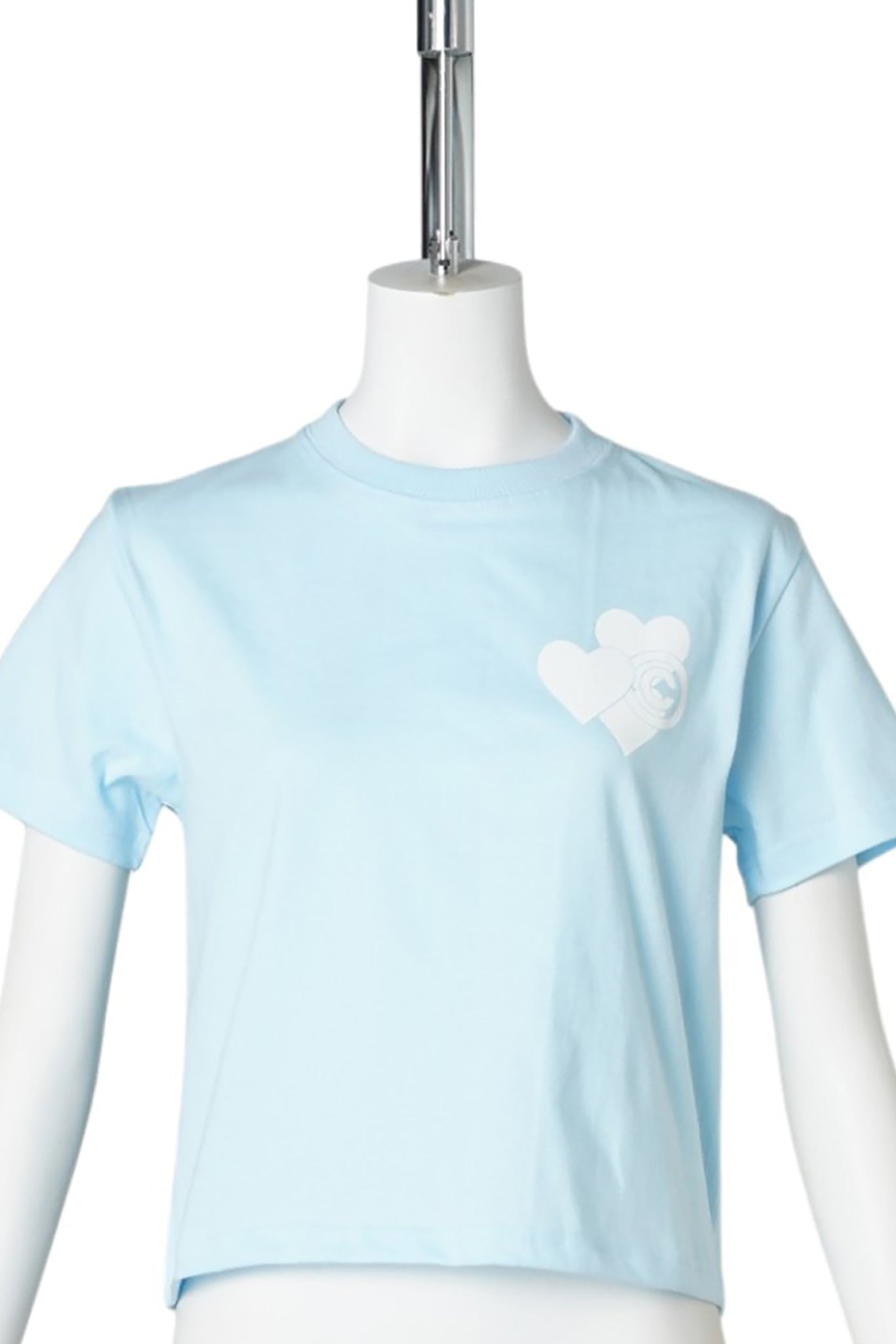 WOMEN'S SHIRT HEART / SKY BLUE