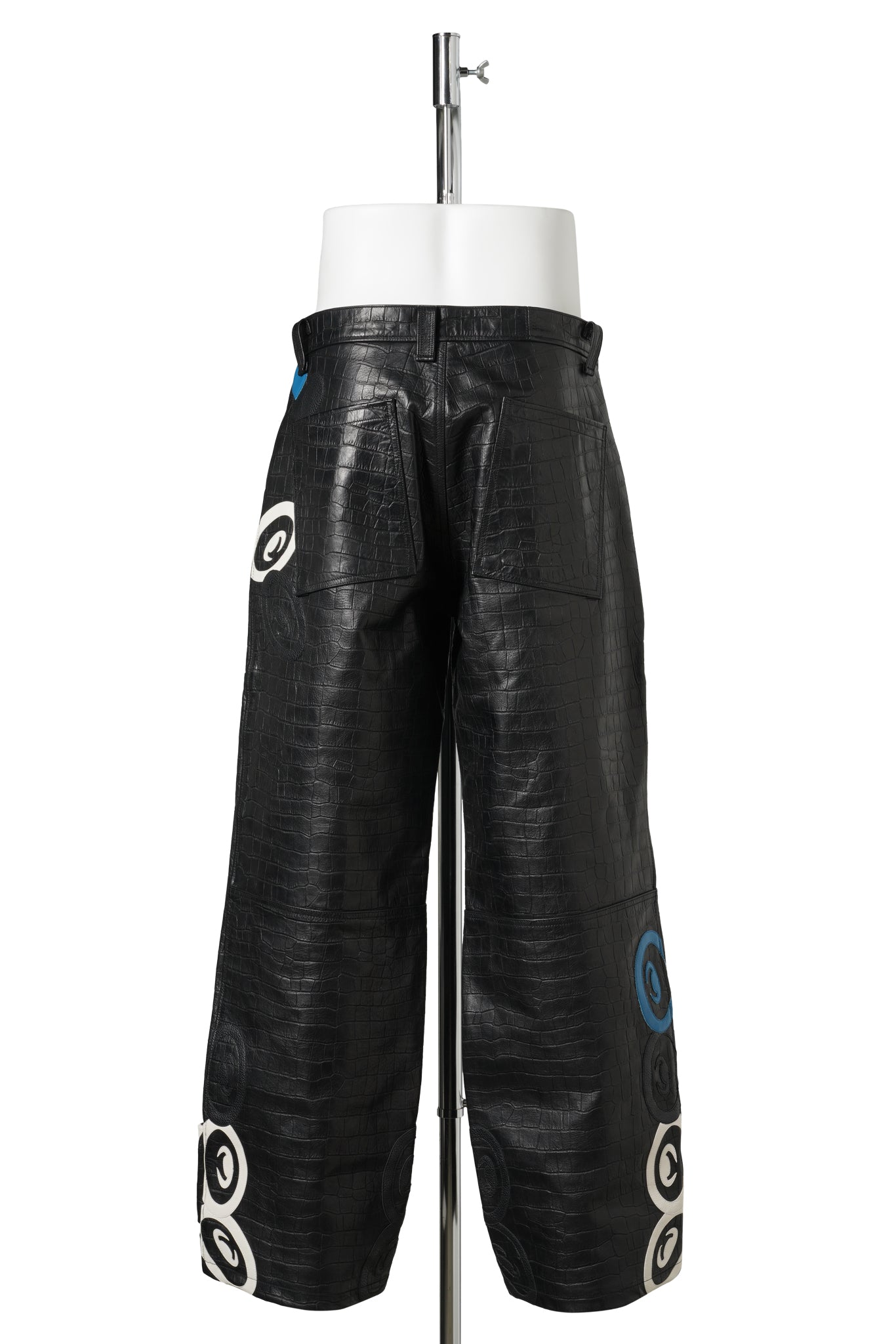 CPD PATCH LEATHER PANTS / BLACK