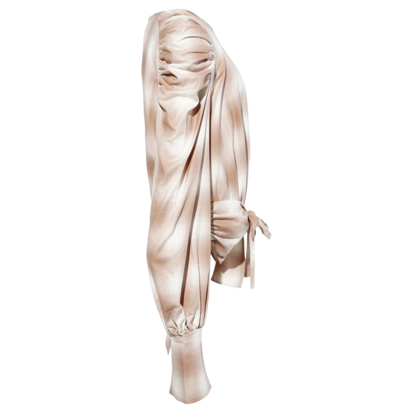 IRIS TOP / PEACH PLAID