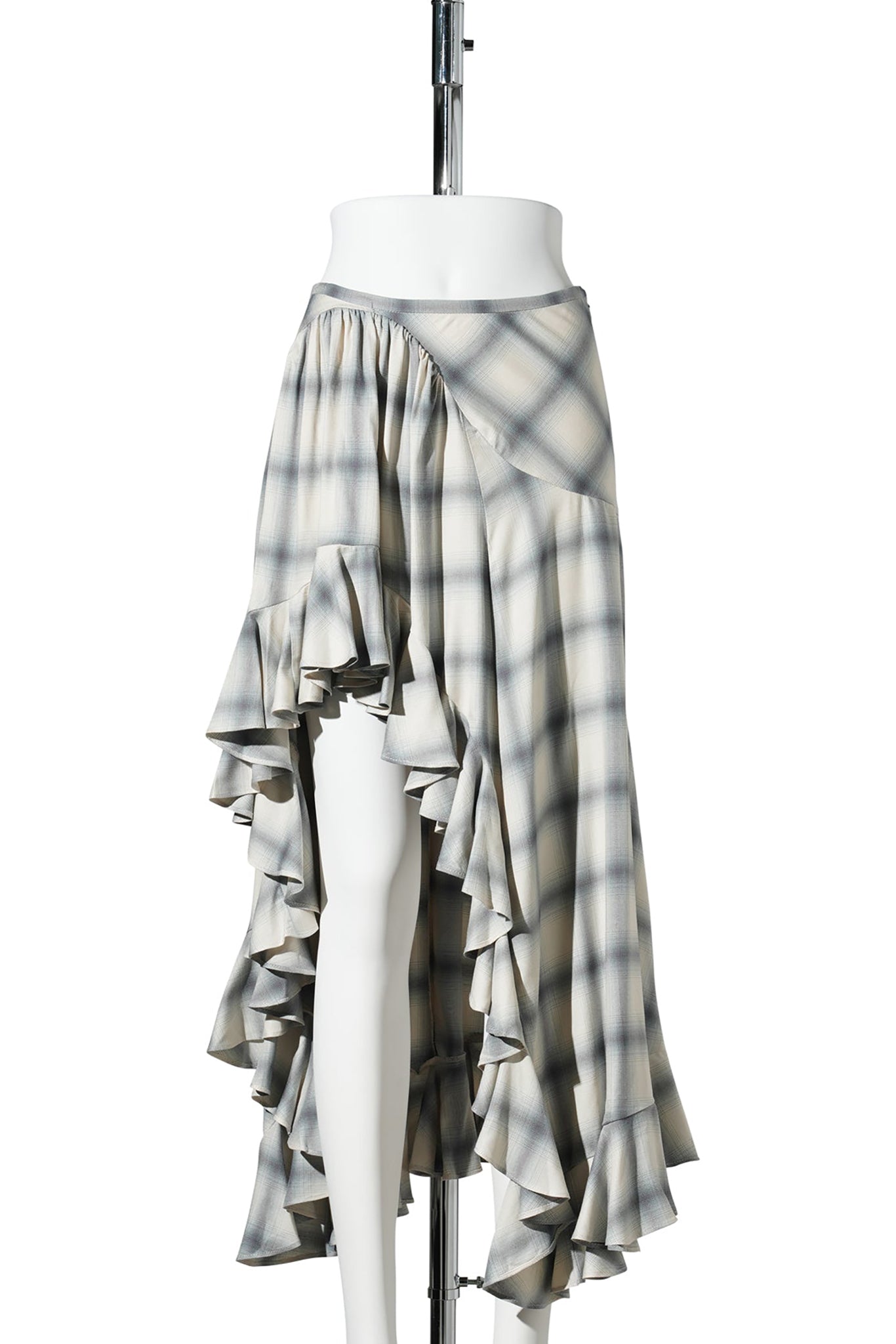 FLORIST SKIRT / CLOUDY PLAID