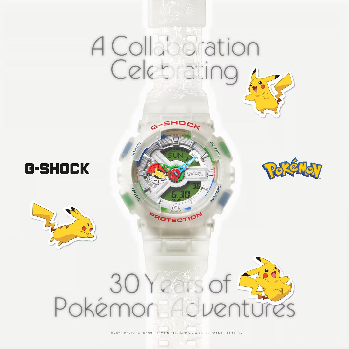 G-SHOCK x Pokémon GA-110PKM-7AJR