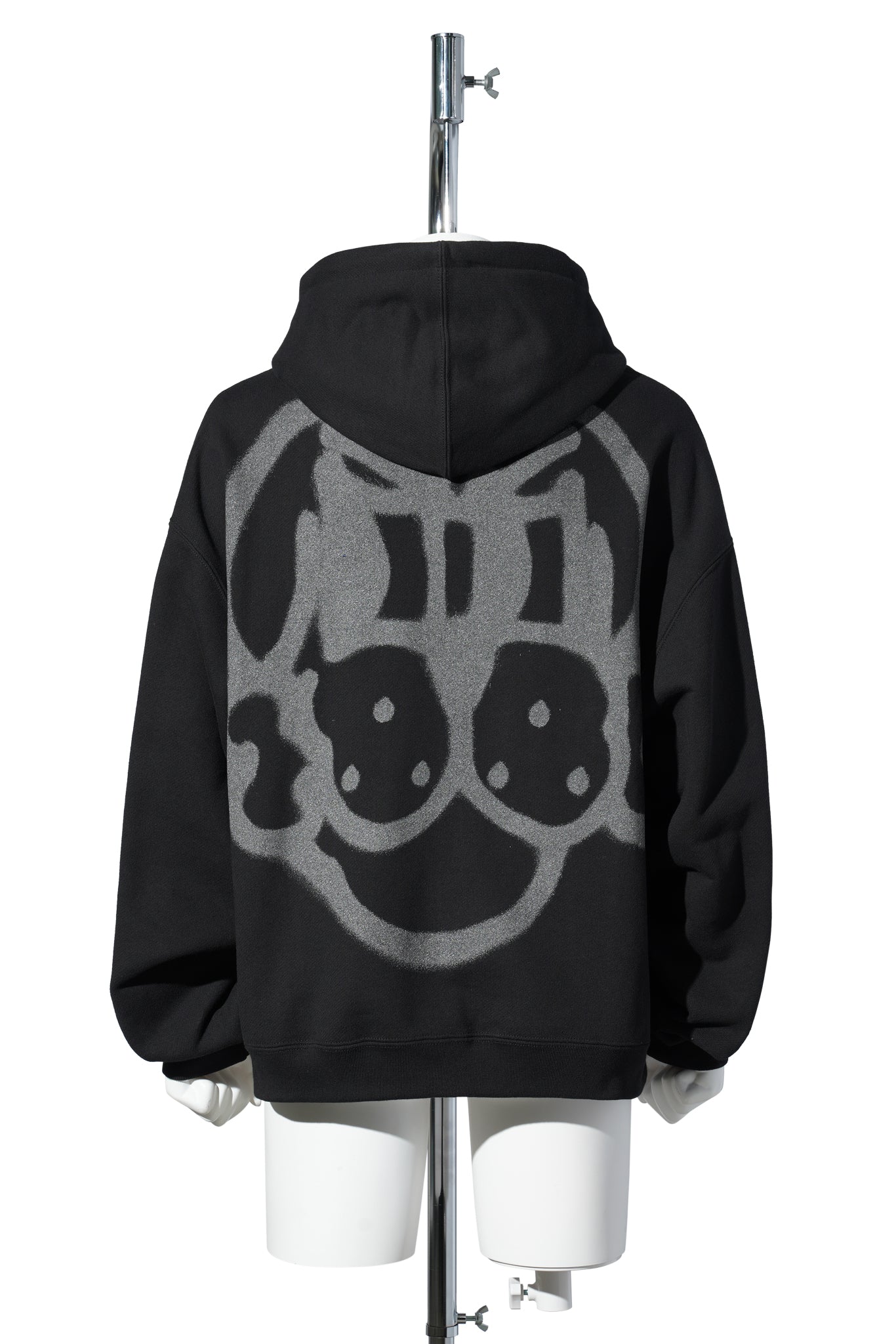 REFLECTIVE FINESSE PUP CORE HOODIE / BLACK