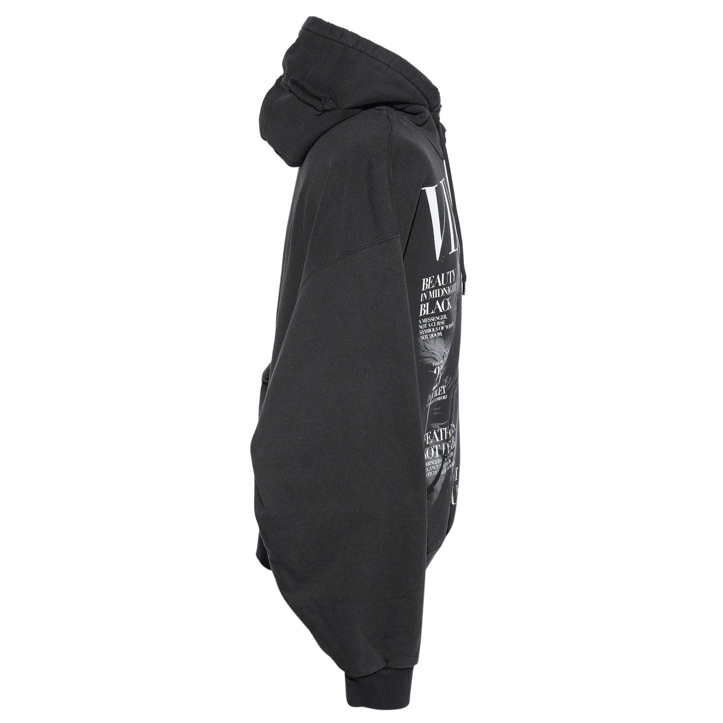 VILLAIN COVER PRINT HOODIE / BLACK