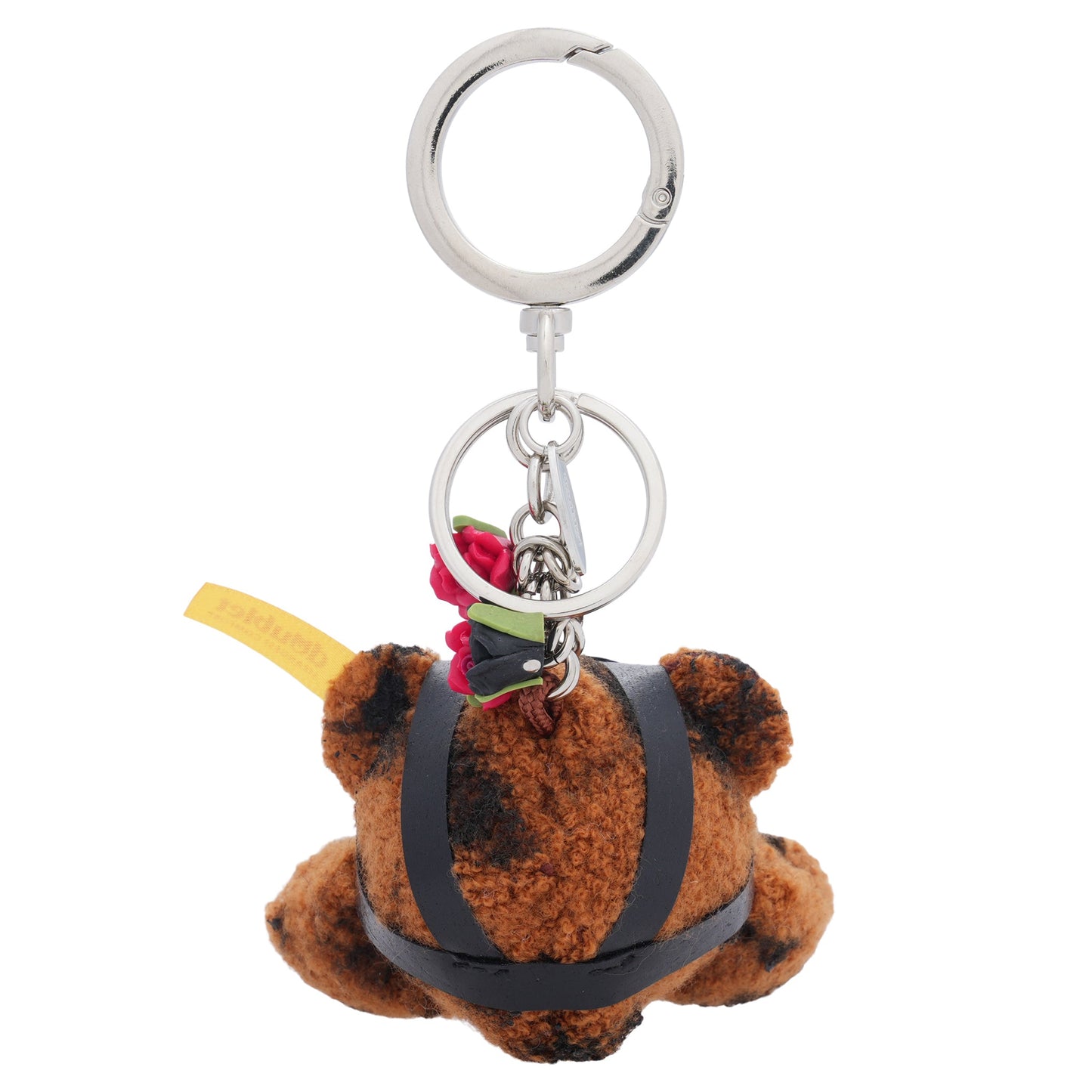 GAS MASK BEAR KEY RING / SILVER
