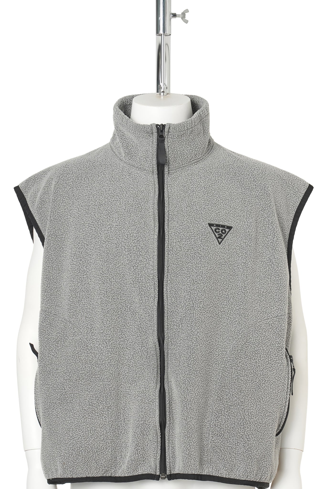 AIR YARN FLEECE VEST / CHARCOAL