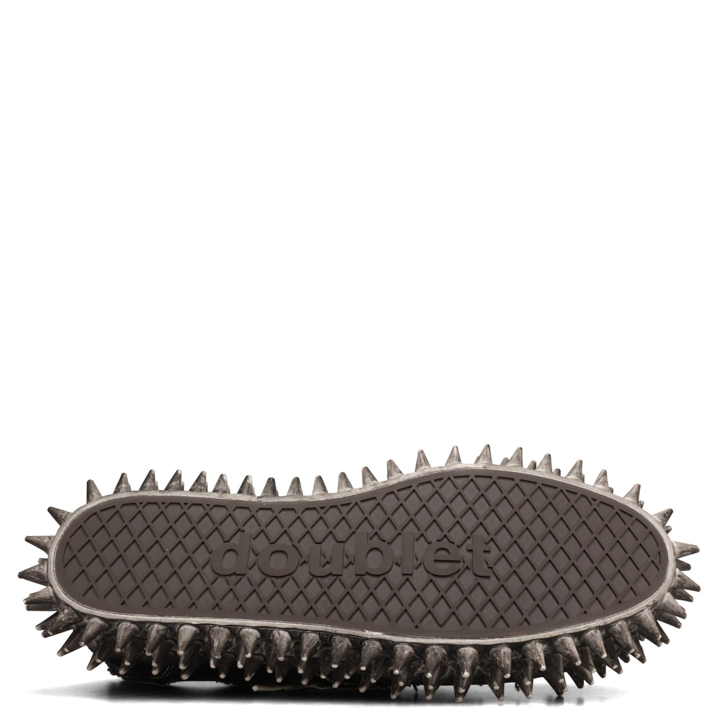DIRTY SPIKE TOE CAP CANVAS SNEAKER / BLACK