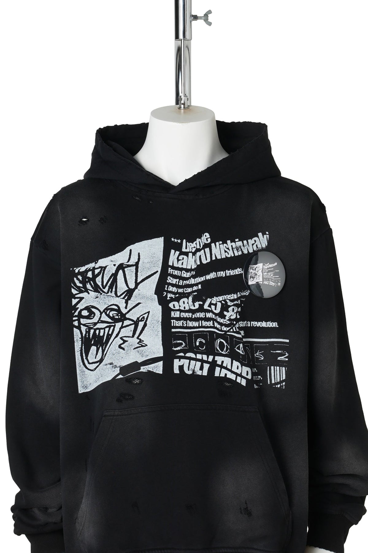 “DEADBOOY” LOGO HOODIE / BLACK