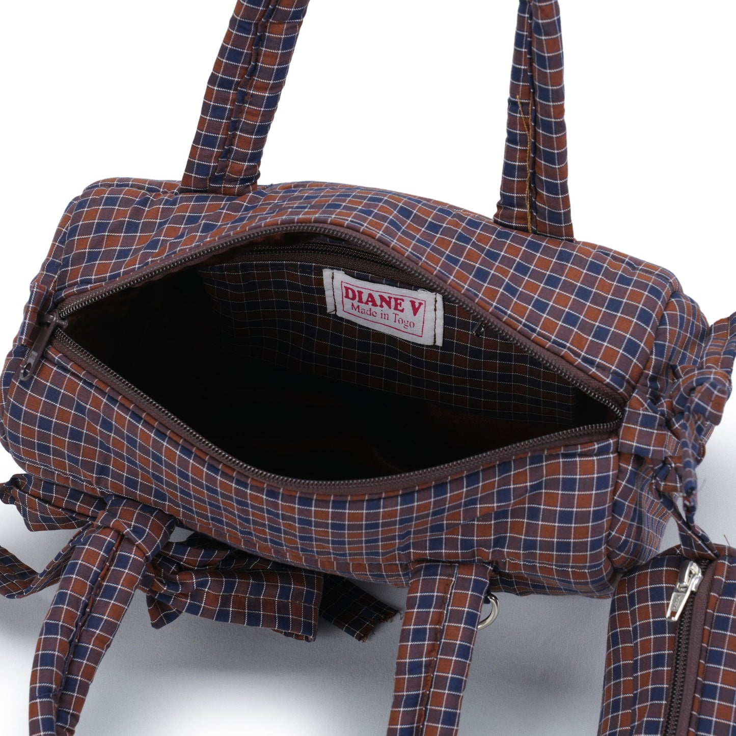 CIGY BAG / BROWN/BLUE