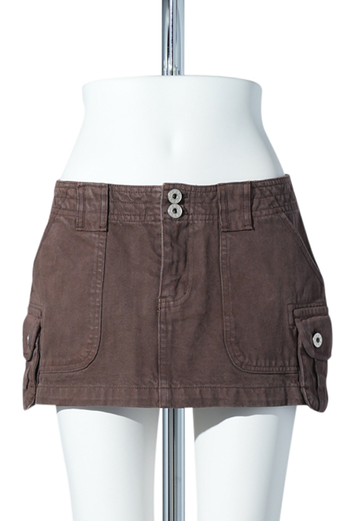 ANAIS CARGO MINI SKIRT / CHOCOLATE