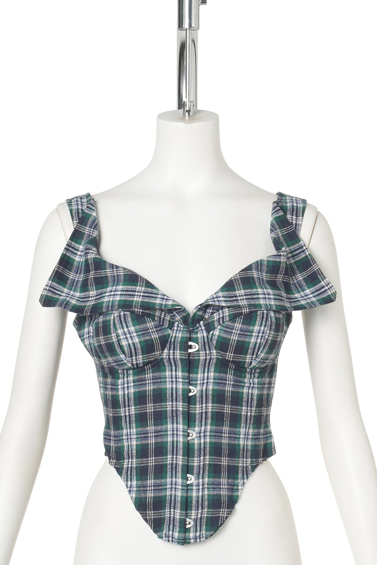 CHAMONIX TARTAN CORSET / 305:EMERALD NAVY CLASSIC TARTAN COMBO