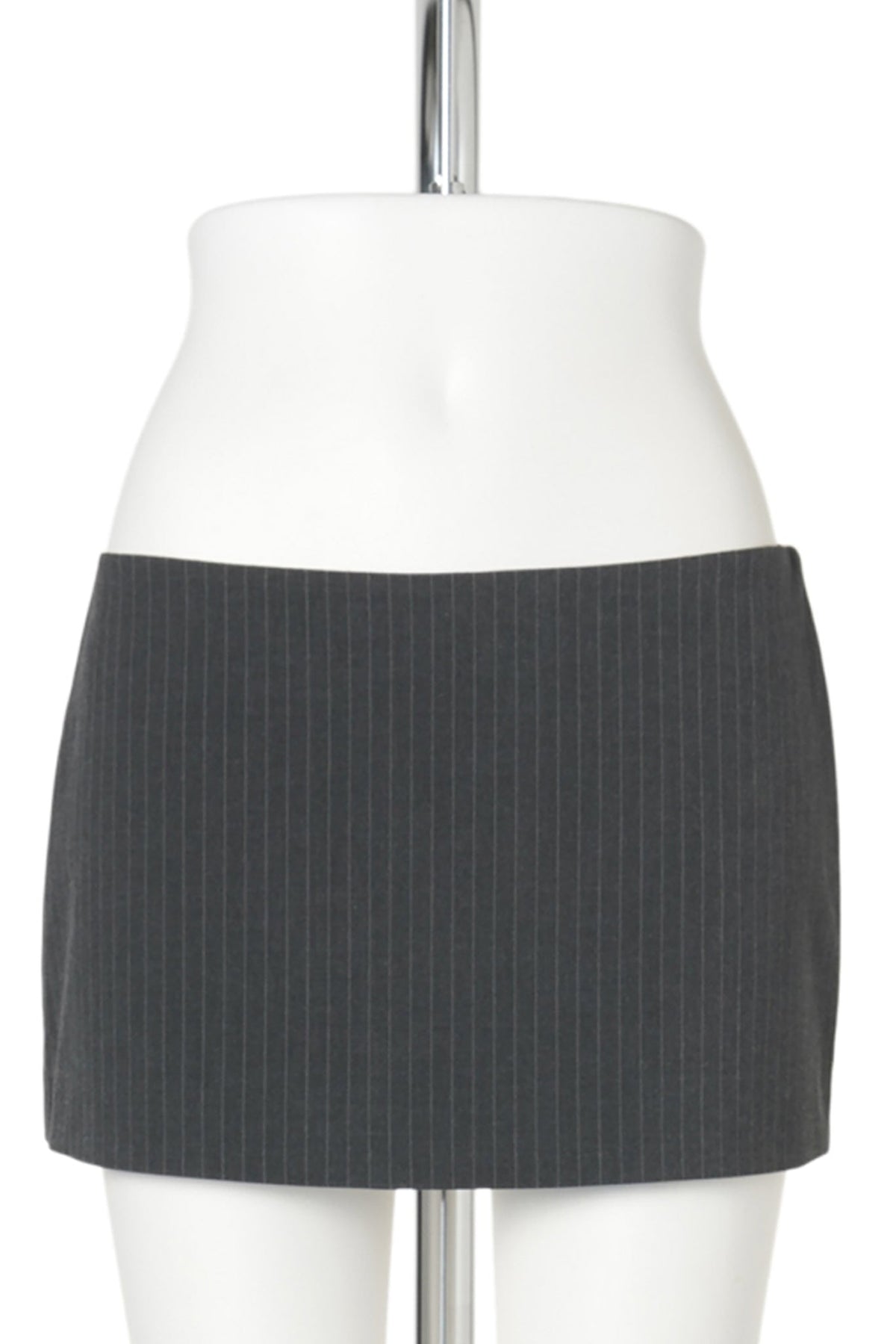 LILLIAN MINI SKIRT / 022:GREY PINSTRIPE