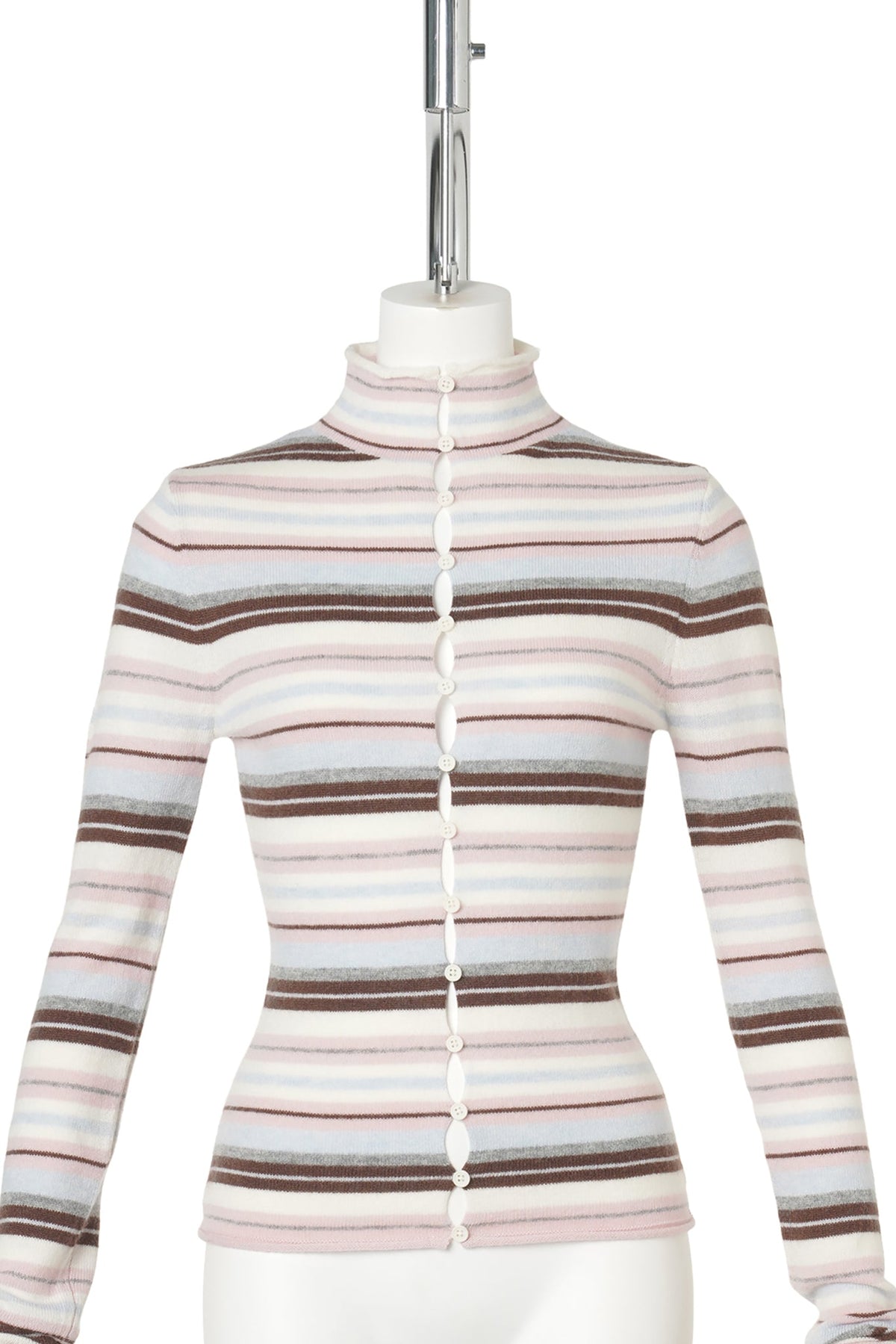 CHLOE CASHMERE SWEATER / 690:PINK MULTI STRIPE