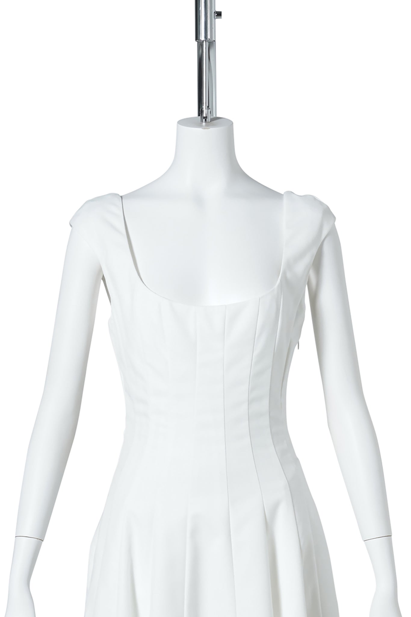 LEILA TWILL DRESS / 102:IVORY