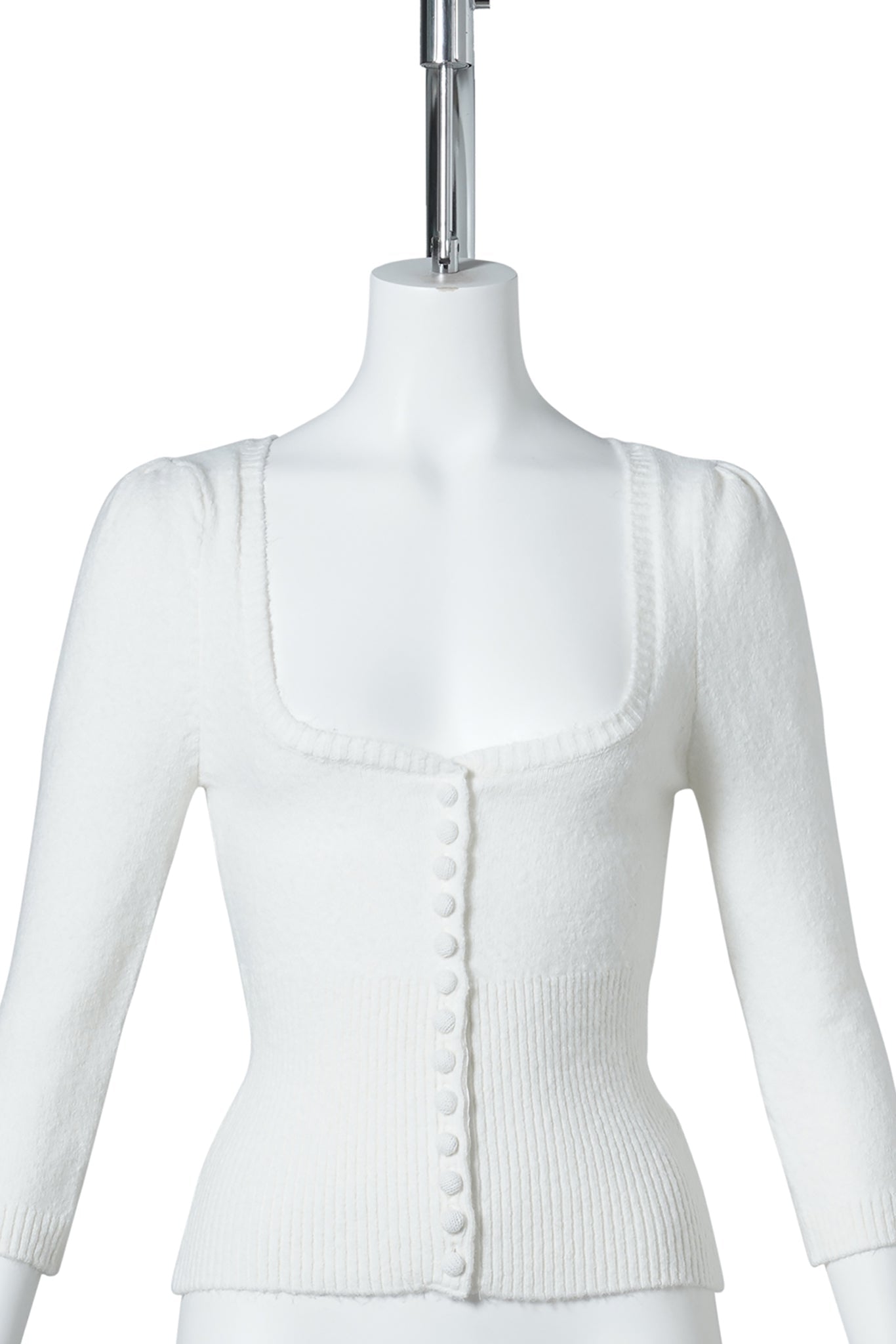 ROCIE SWEETHEART CARDIGAN / 102:IVORY