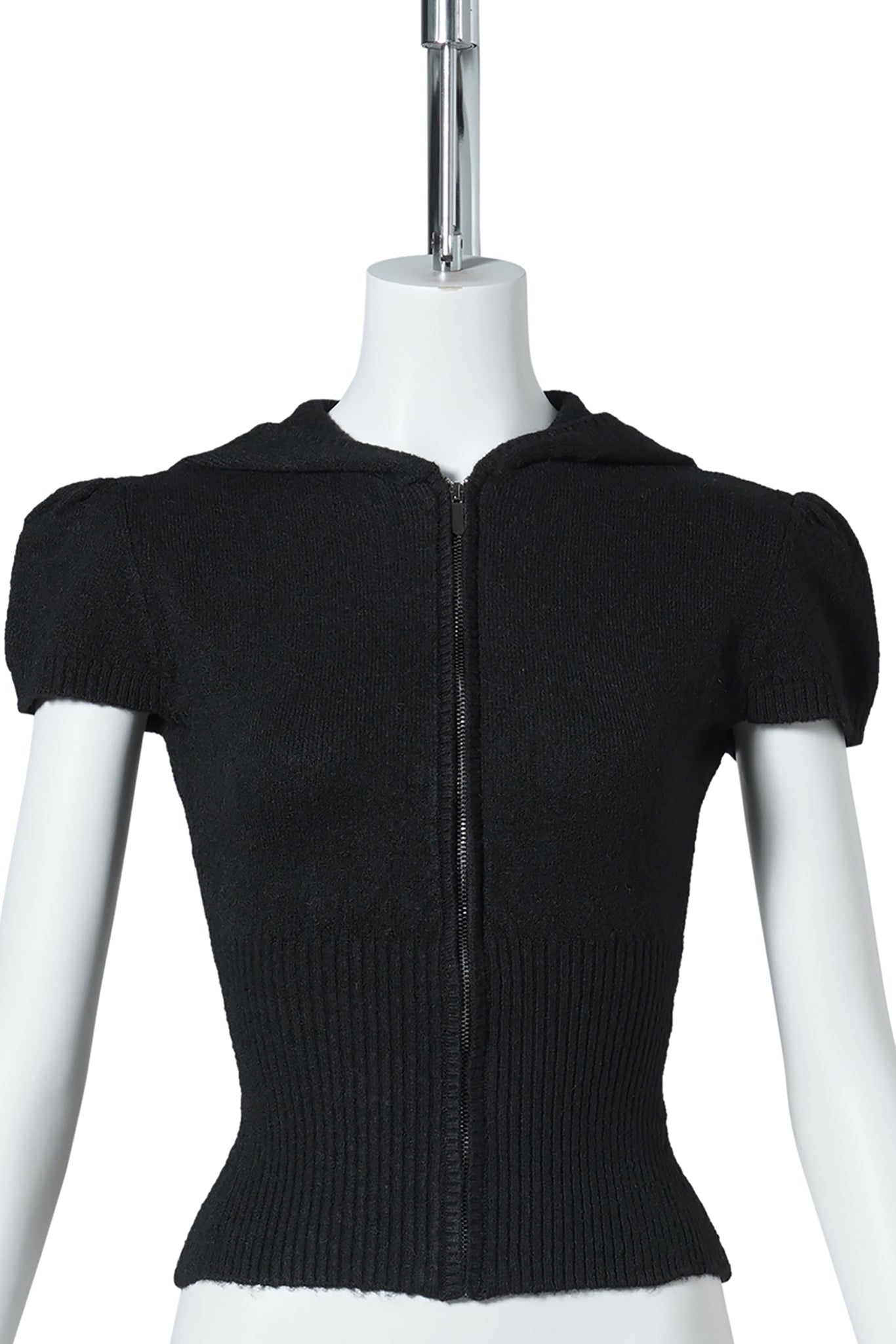 BELLA ZIP UP HOODIE / 001:BLACK
