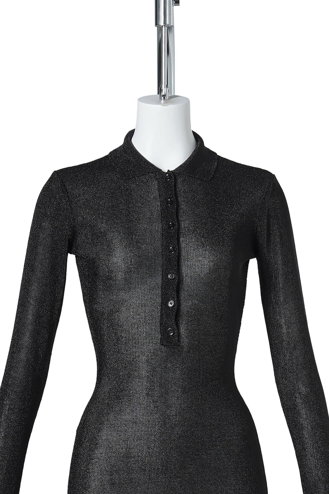 LILOU MINI DRESS / 070:METALLIC BLACK