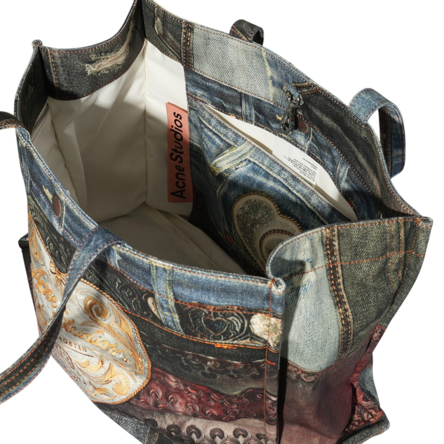 LOGO SHOPPER EW NEW TLO COWBOY HEART BUCKLE / BLUE/BLACK