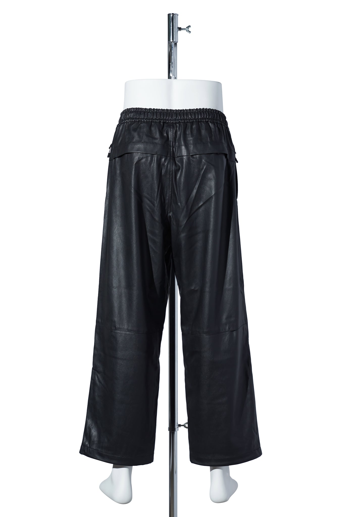 TECH SYNTHETIC SKIN WINDBREAKER PANTS / BLACK