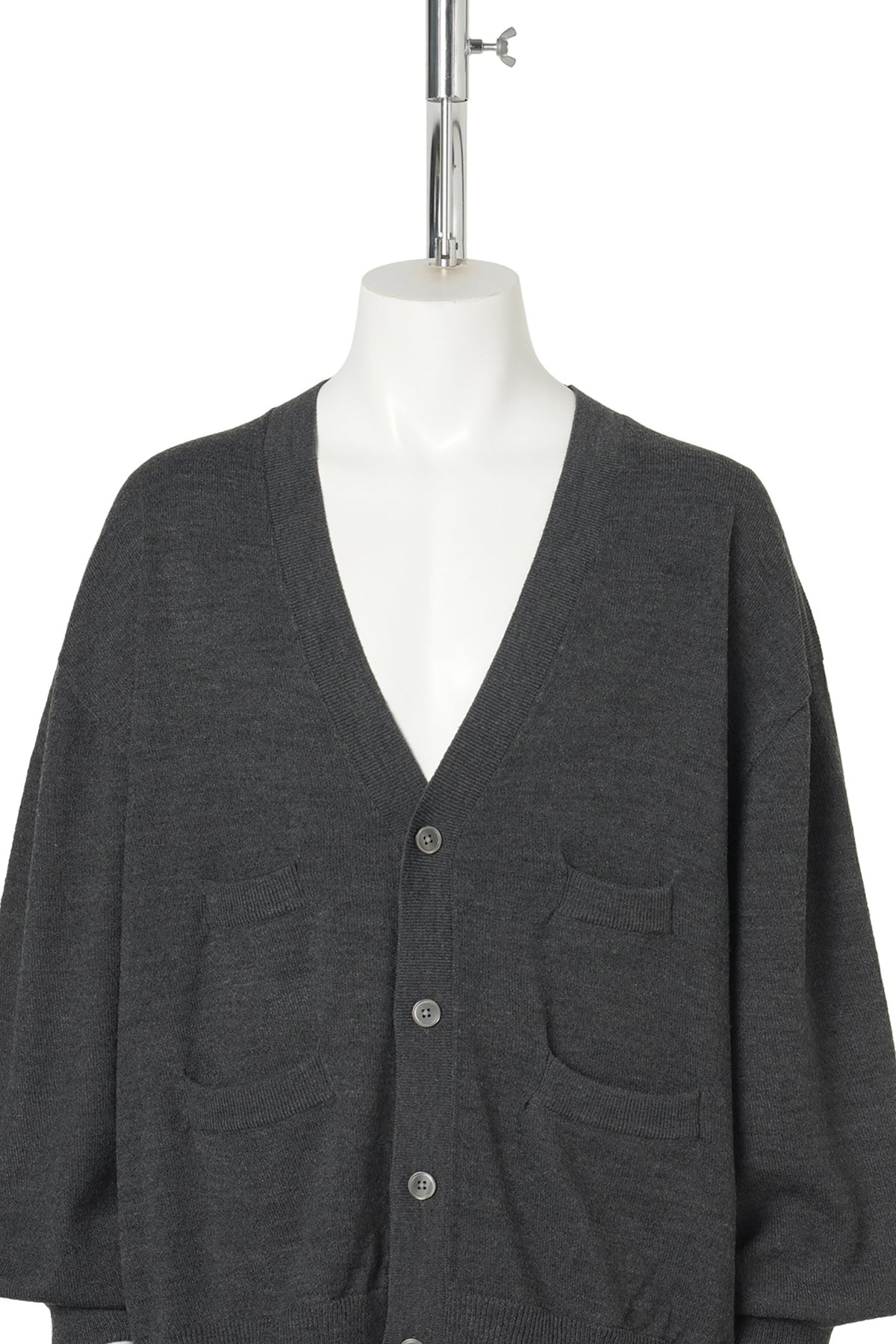 TECH KNIT CARDIGAN BREWED PROTEIN / CHARCOAL
