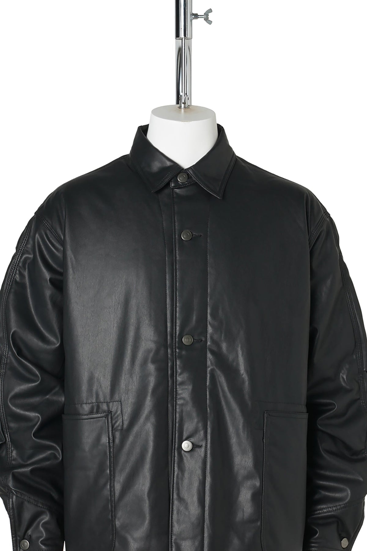 TECH SYNTHETIC SKIN CHORE JACKET / BLACK