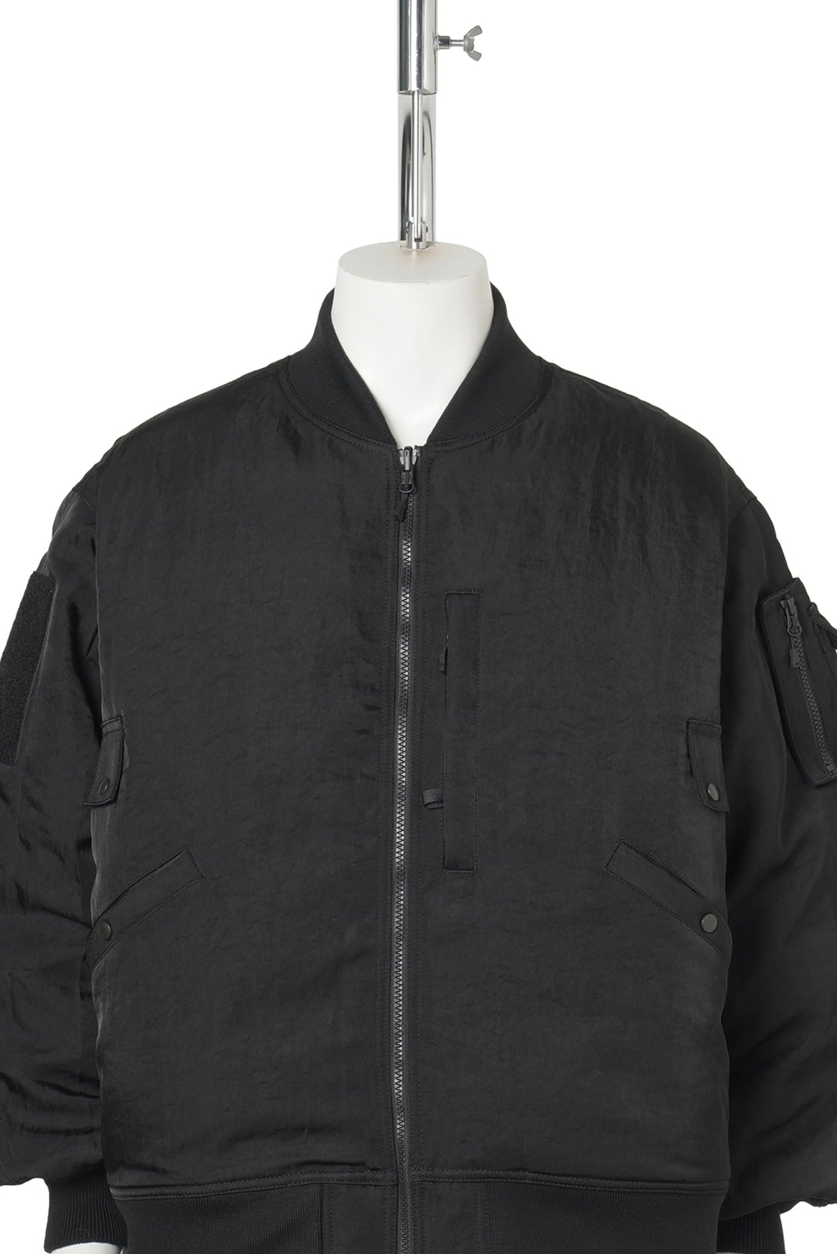 TECH REVERSIBLE MA-1 DOWN JACKET / BLACK x INK BLACK