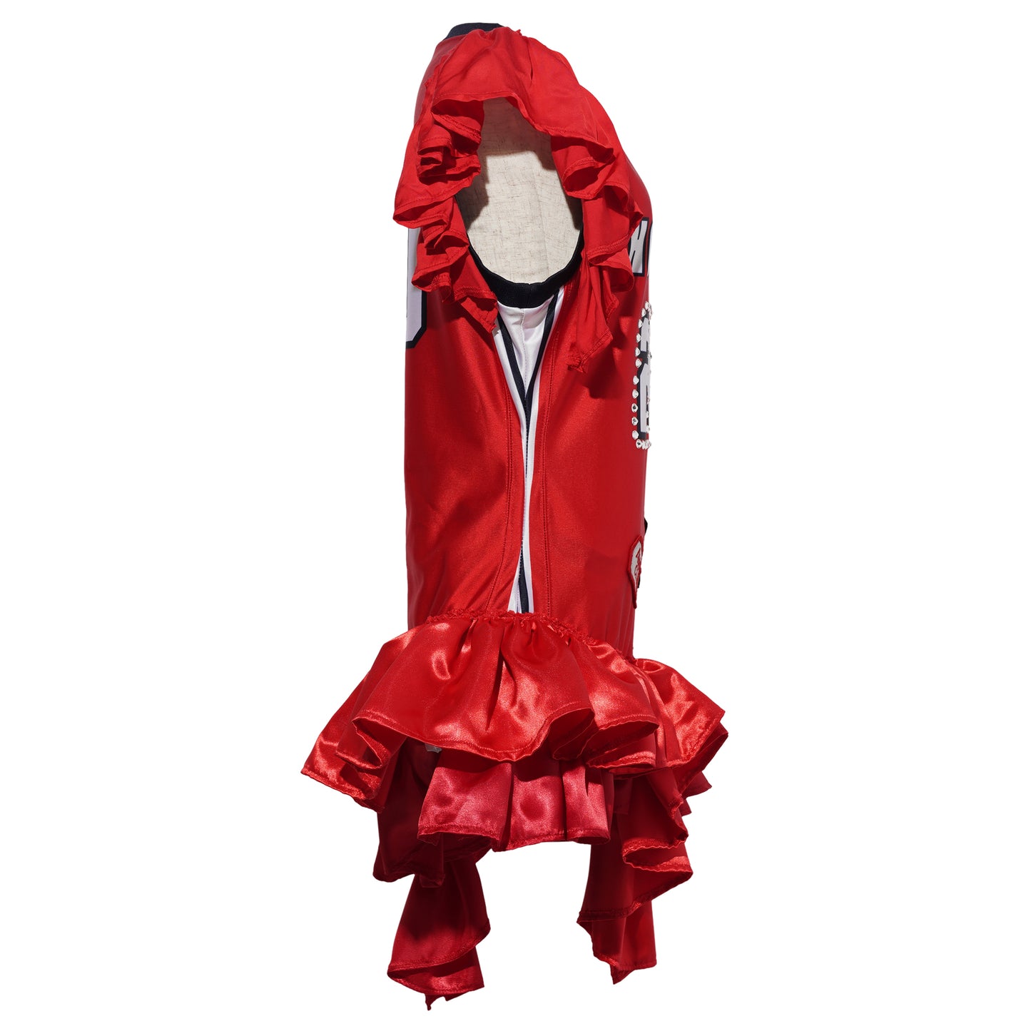 HOUSTON HOOPS MINI DRESS / RED