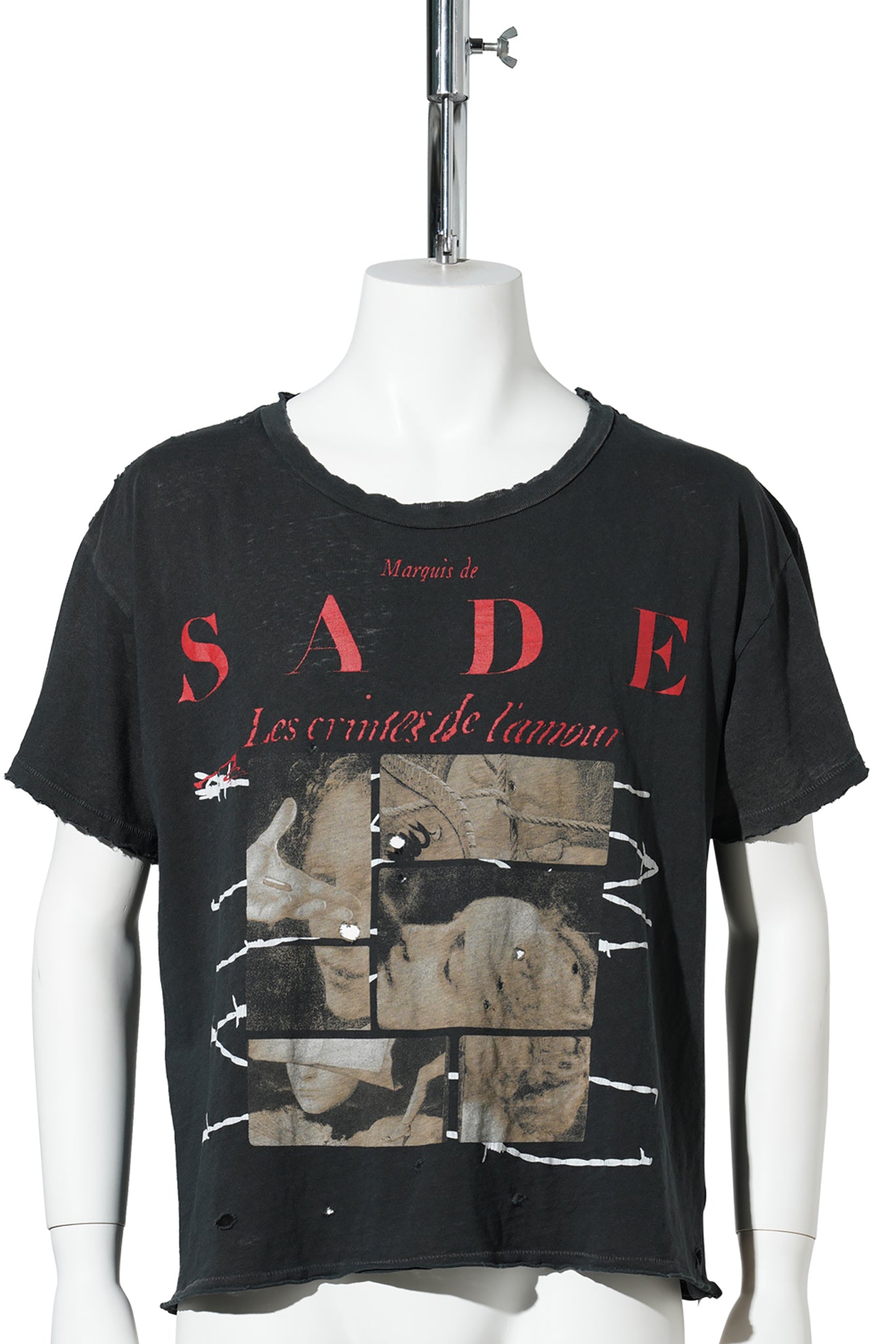 LES CRIMES DE L'AMOUR T-SHIRT / THRASHED BLACK