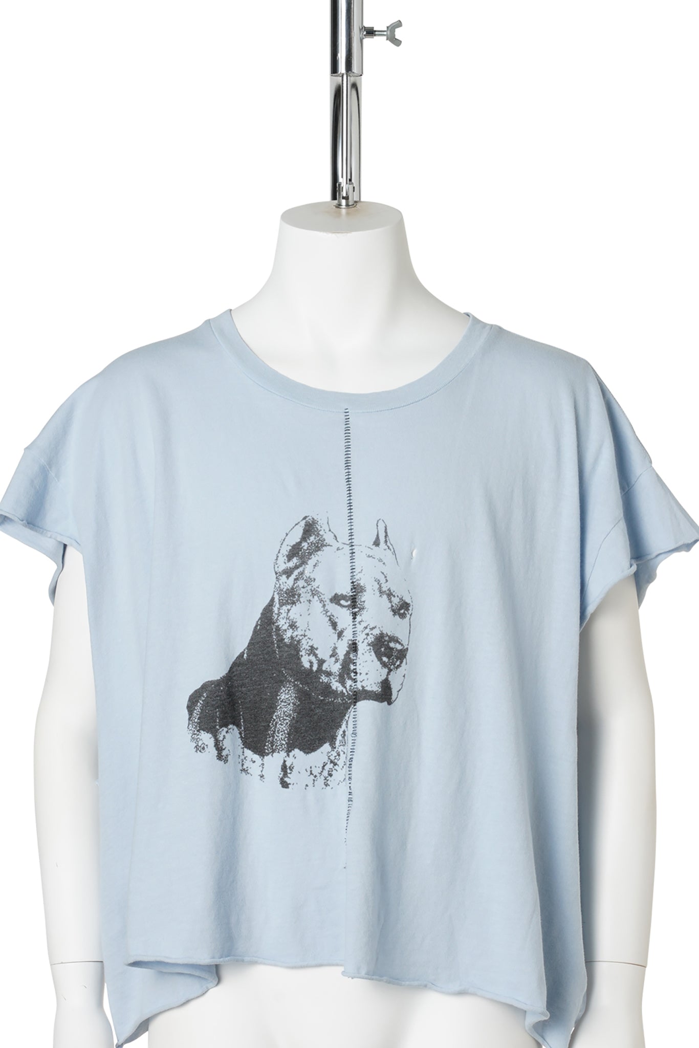 NA PITBULL CUT-OFF T-SHIRT / LIGHT BLUE